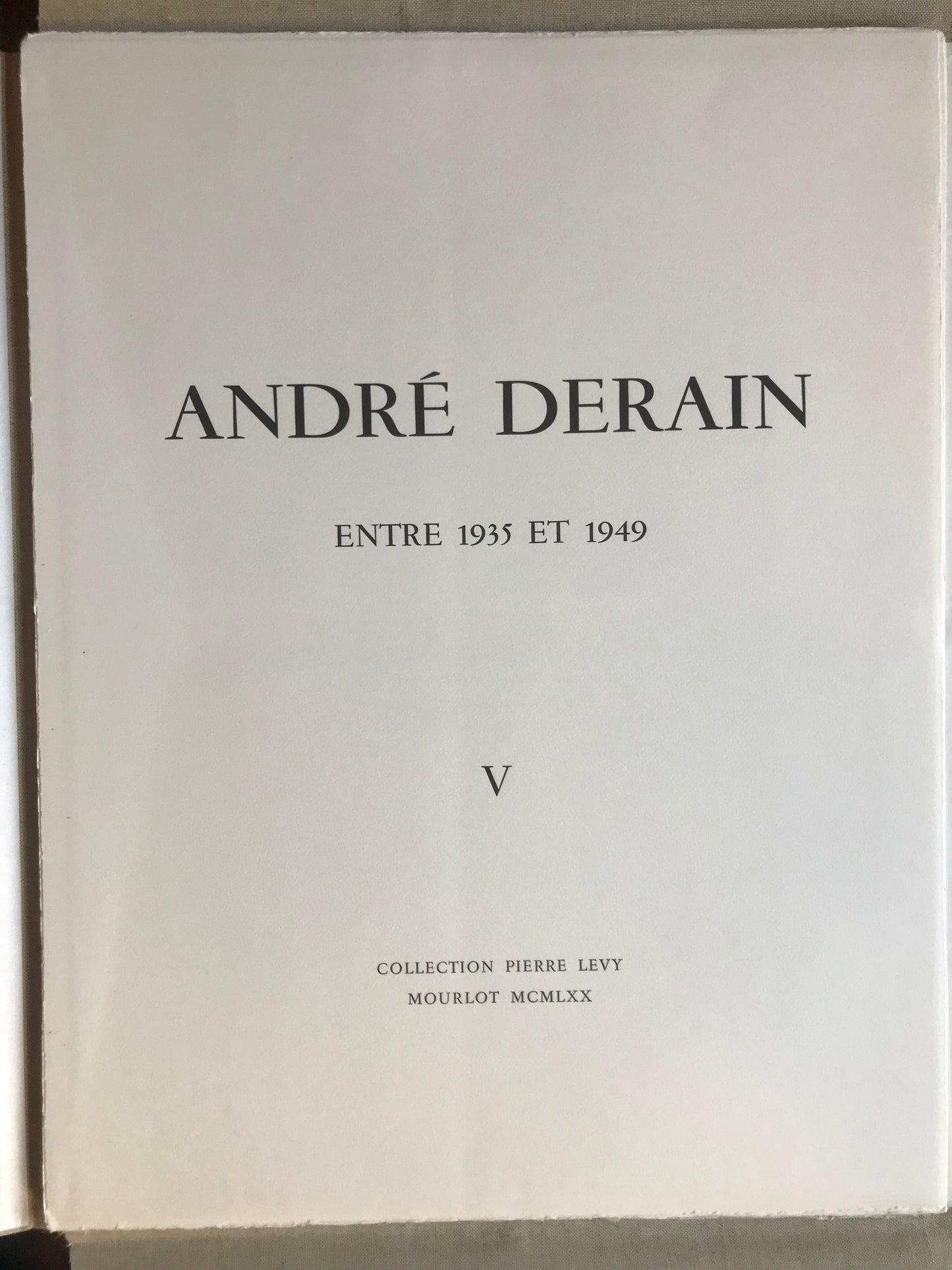 André Derain entre 1935 et 1949 - Collection Pierre Lévy - Mourlot - 1970