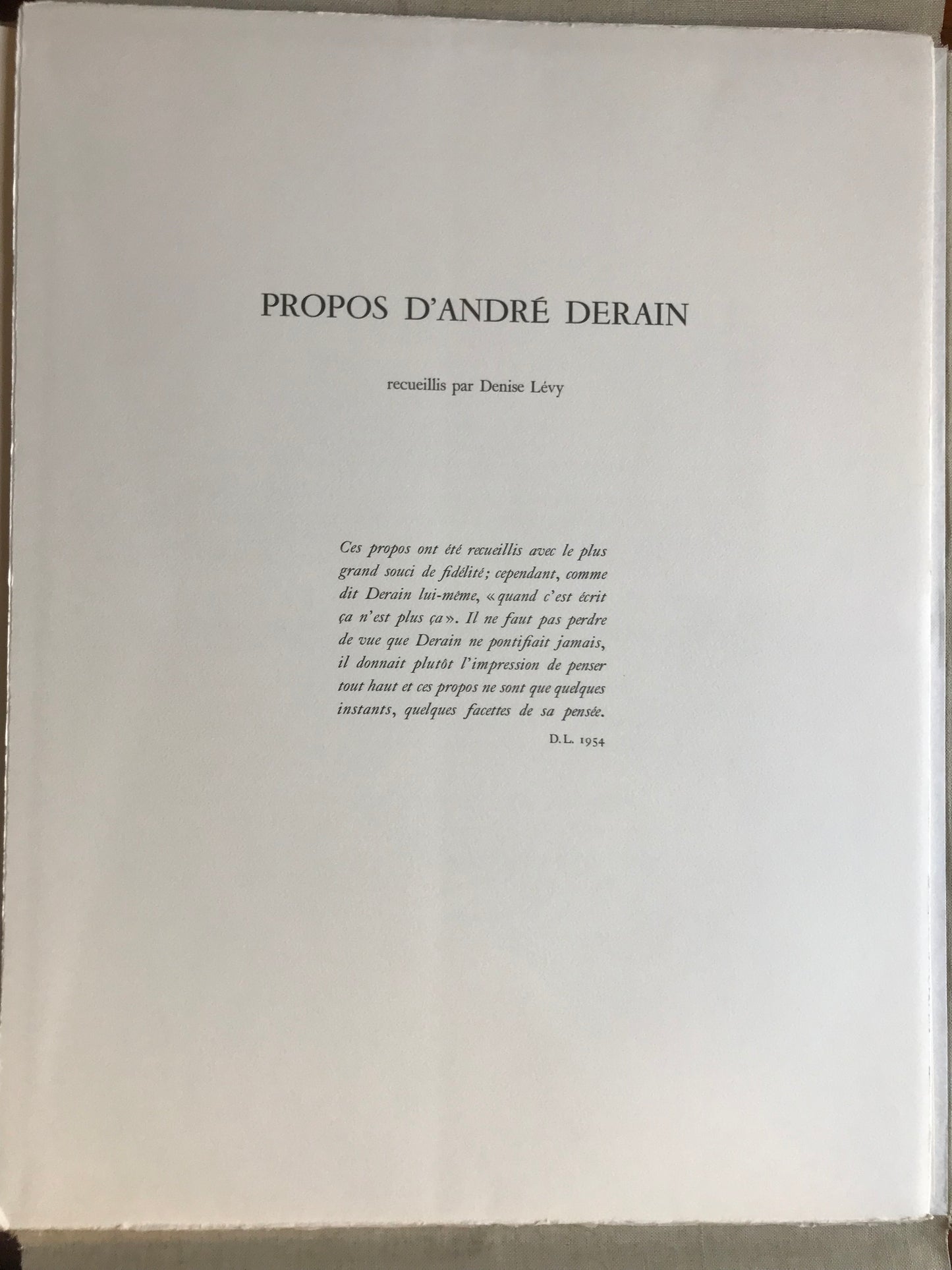 André Derain entre 1935 et 1949 - Collection Pierre Lévy - Mourlot - 1970