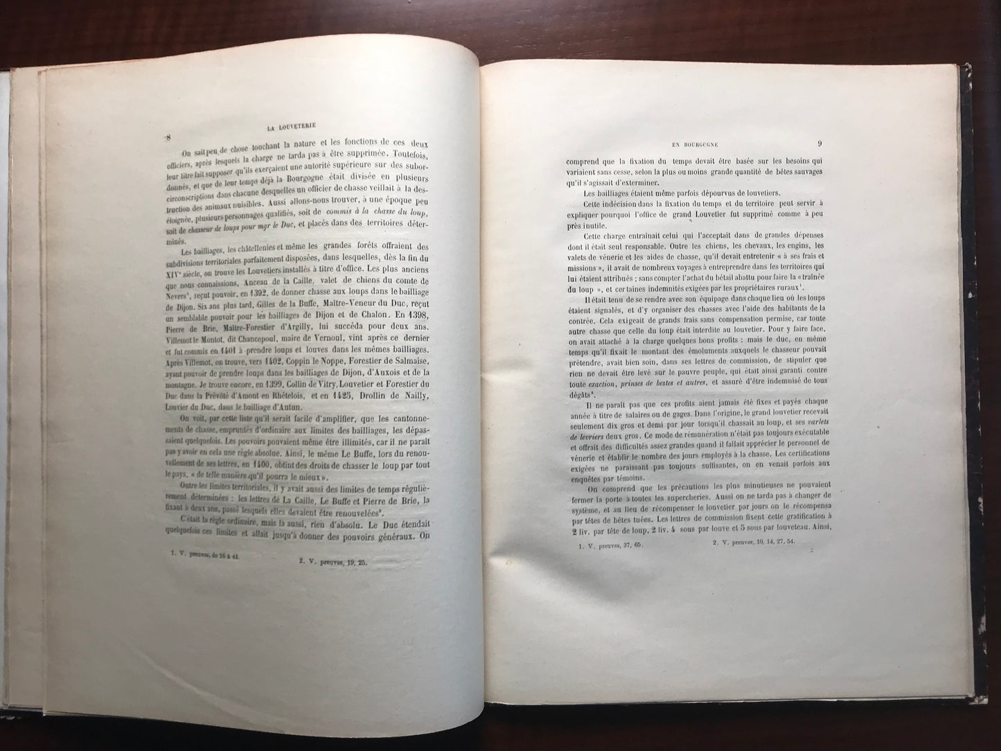 La Louveterie en Bourgogne - Recherches sur la destruction des Loups et autres nuisibles aux XIVe, XVe et XVIe siècles - Marcel et Paul Canat de Chizy - 1900