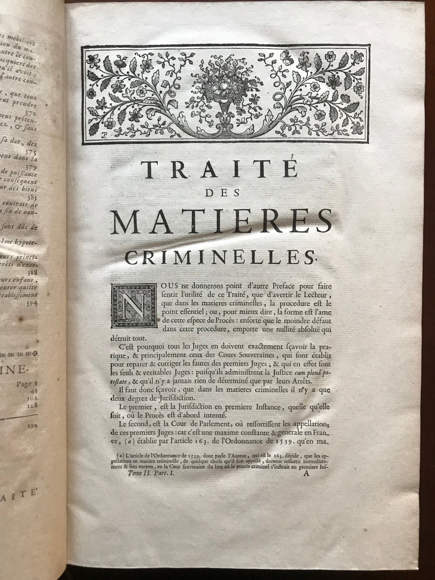 Oeuvres de Duplessis - Traités sur la Coutume de Paris - 1726