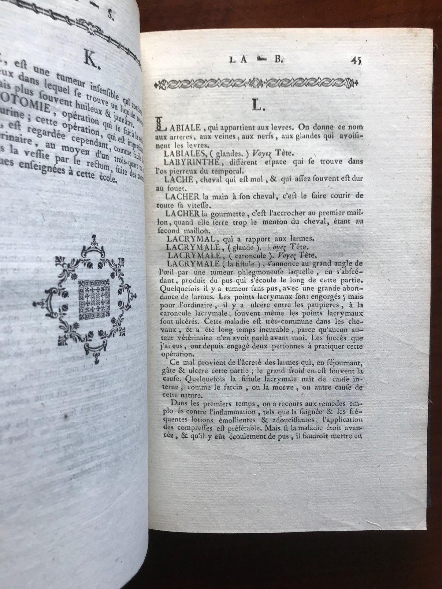 Dictionnaire raisonné d'hippiatrique, cavalerie, manège et maréchalerie - Lafosse - 1776