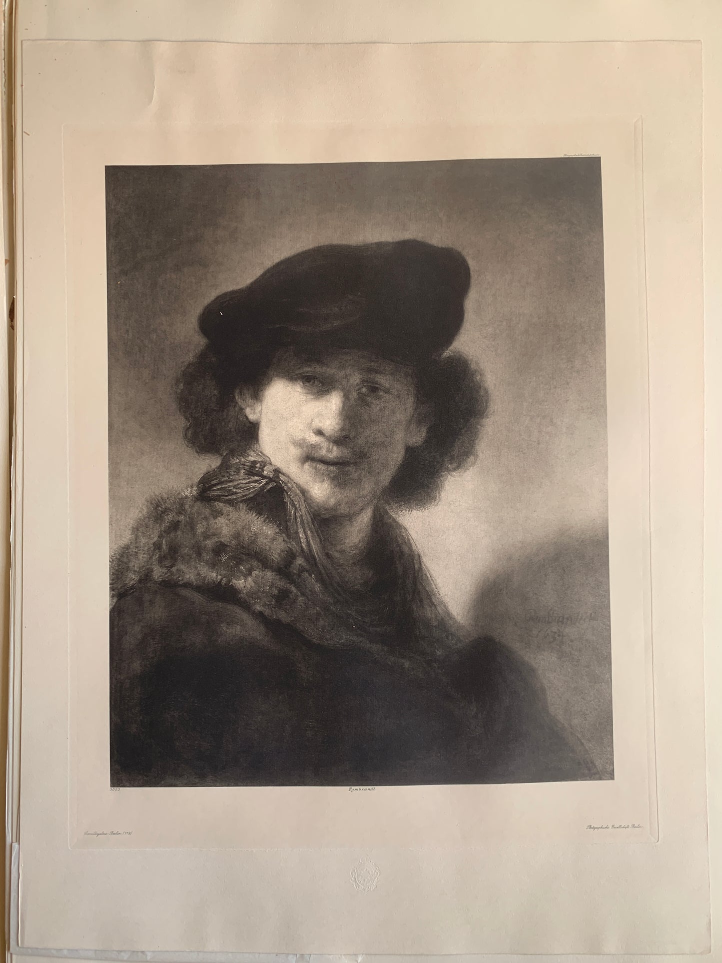 18 Photogravuren nach gemälden von Rembrandt in der Galerie zu Berlin - 1895