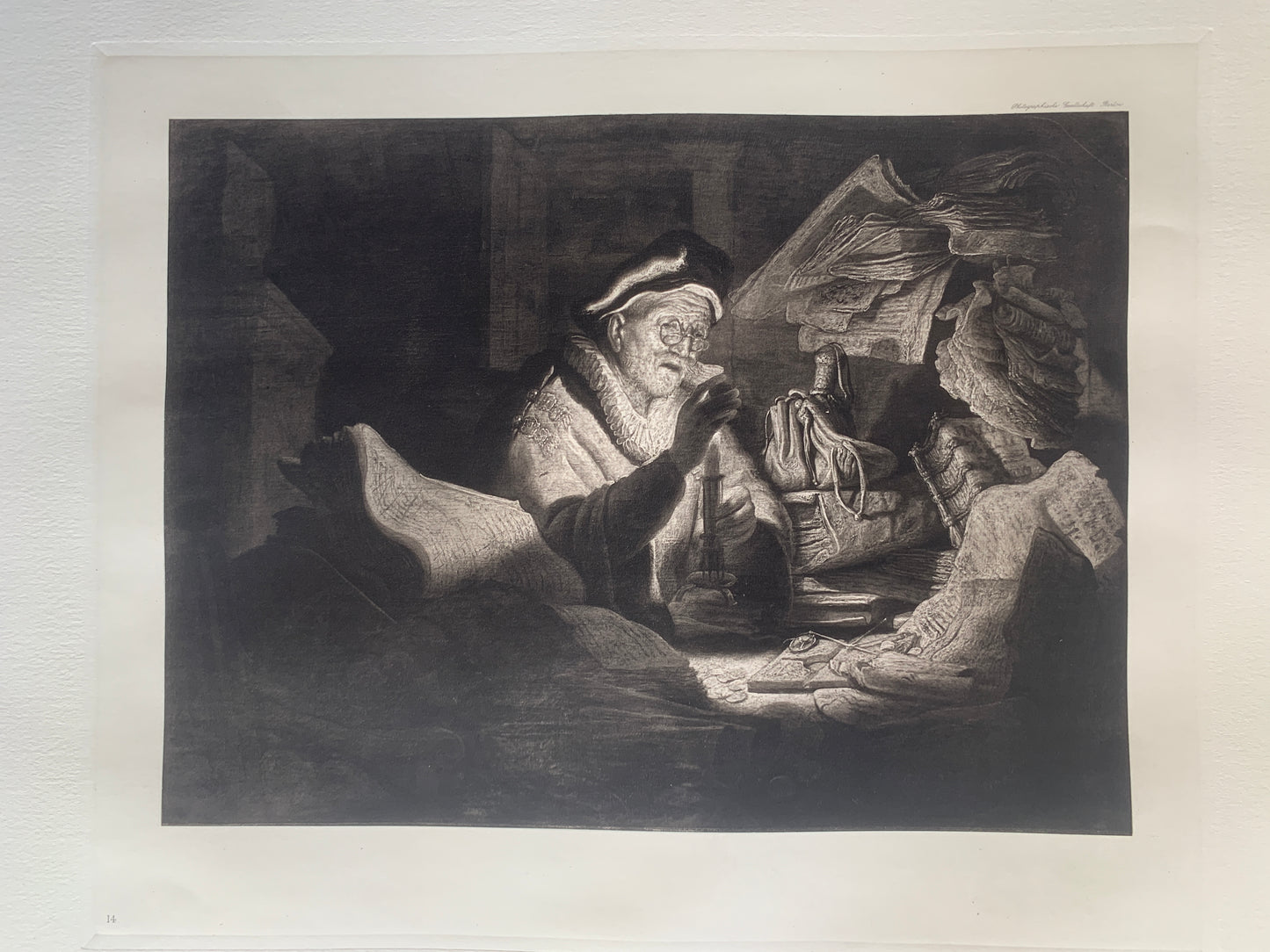 18 Photogravuren nach gemälden von Rembrandt in der Galerie zu Berlin - 1895