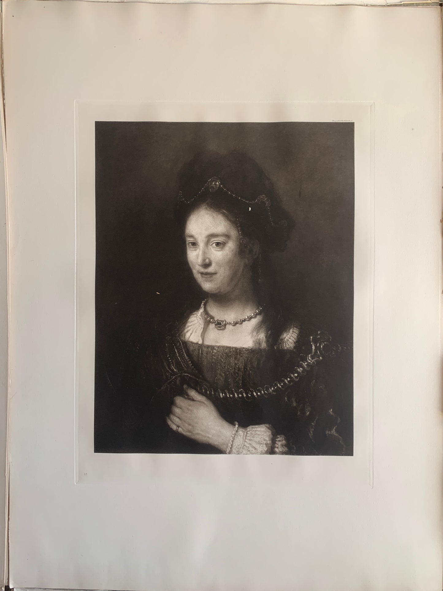 18 Photogravuren nach gemälden von Rembrandt in der Galerie zu Berlin - 1895