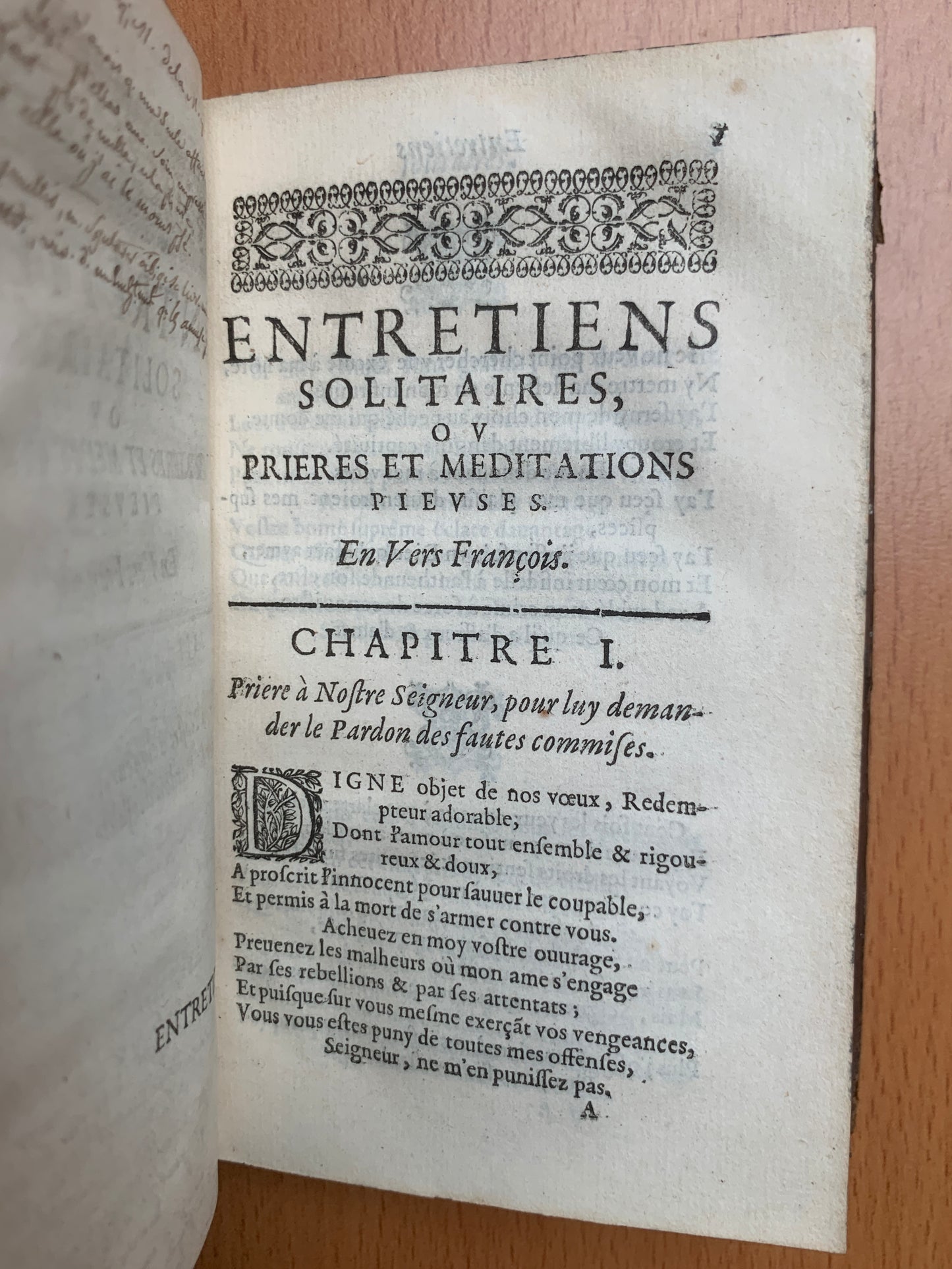 Entretiens solitaires ou prières et méditations pieuses en vers françois - Georges de Brébeuf - 1660