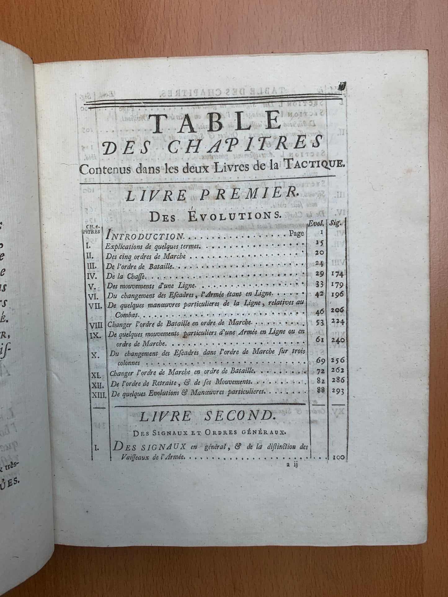 Tactique Navale ou Traité des évolutions et des signaux - Vicomte de Morogues - Edition originale - 1763