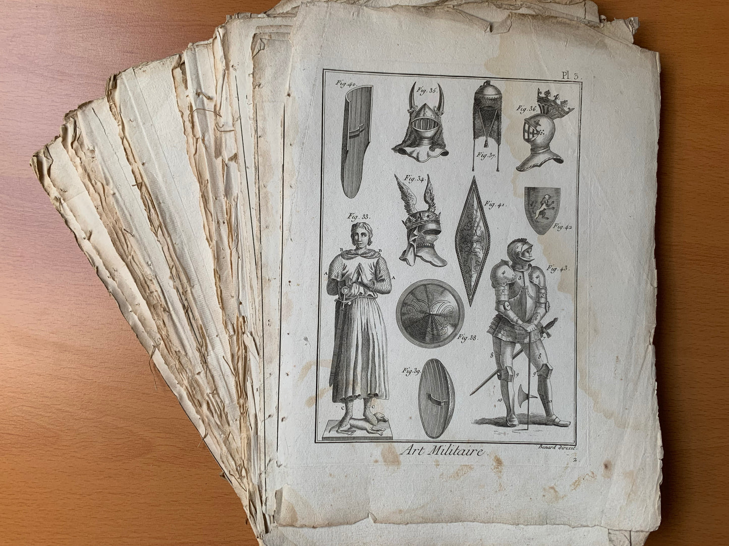 Art Militaire - 58 planches - Encyclopédie Diderot d'Alembert - 1789