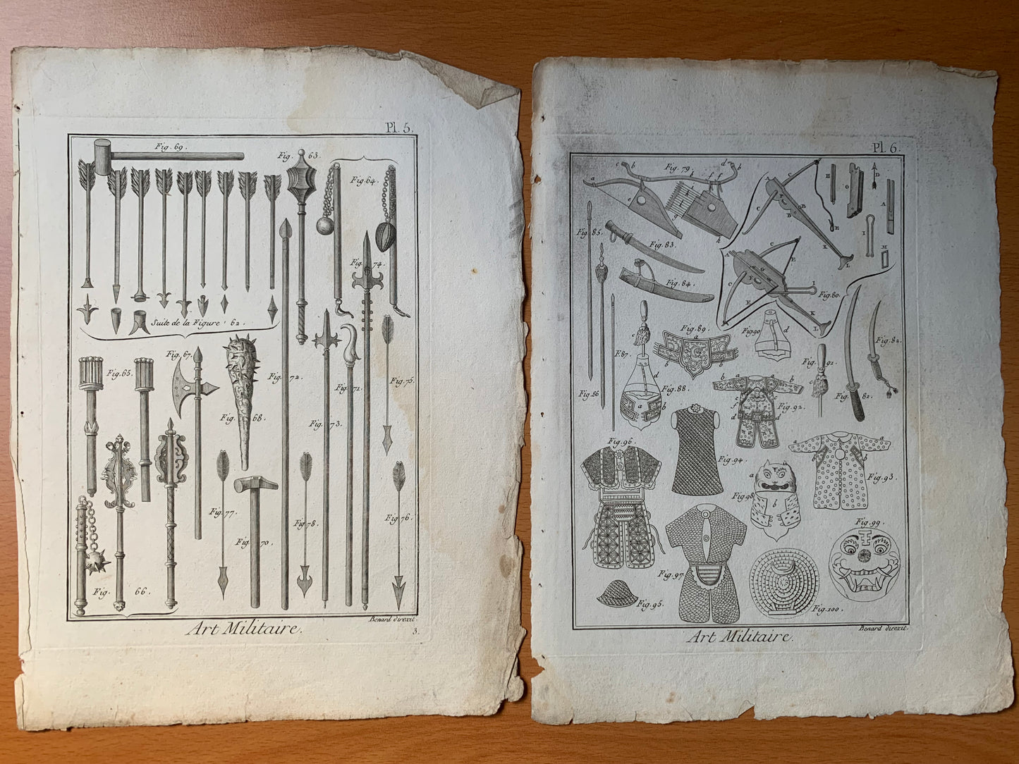 Art Militaire - 58 planches - Encyclopédie Diderot d'Alembert - 1789