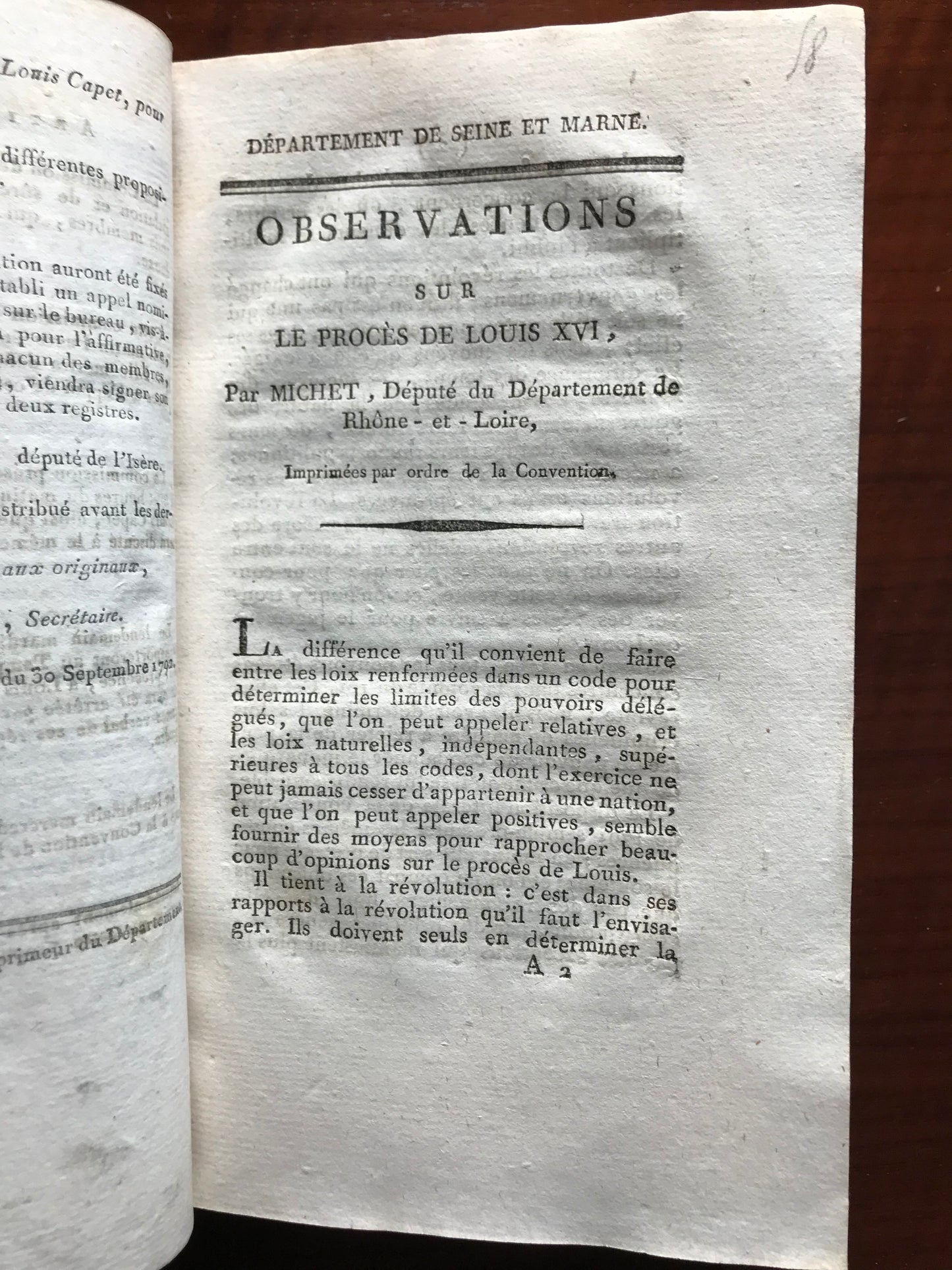 Recueil de diverses pièces et documents sur la Révolution Française