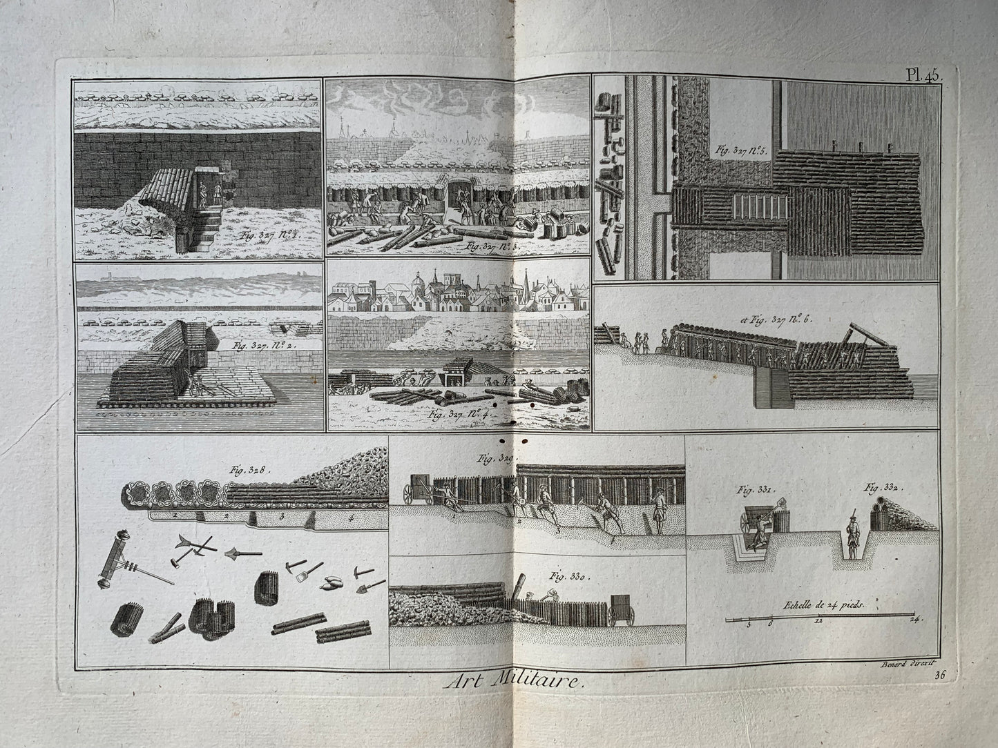 Art Militaire - 58 planches - Encyclopédie Diderot d'Alembert - 1789
