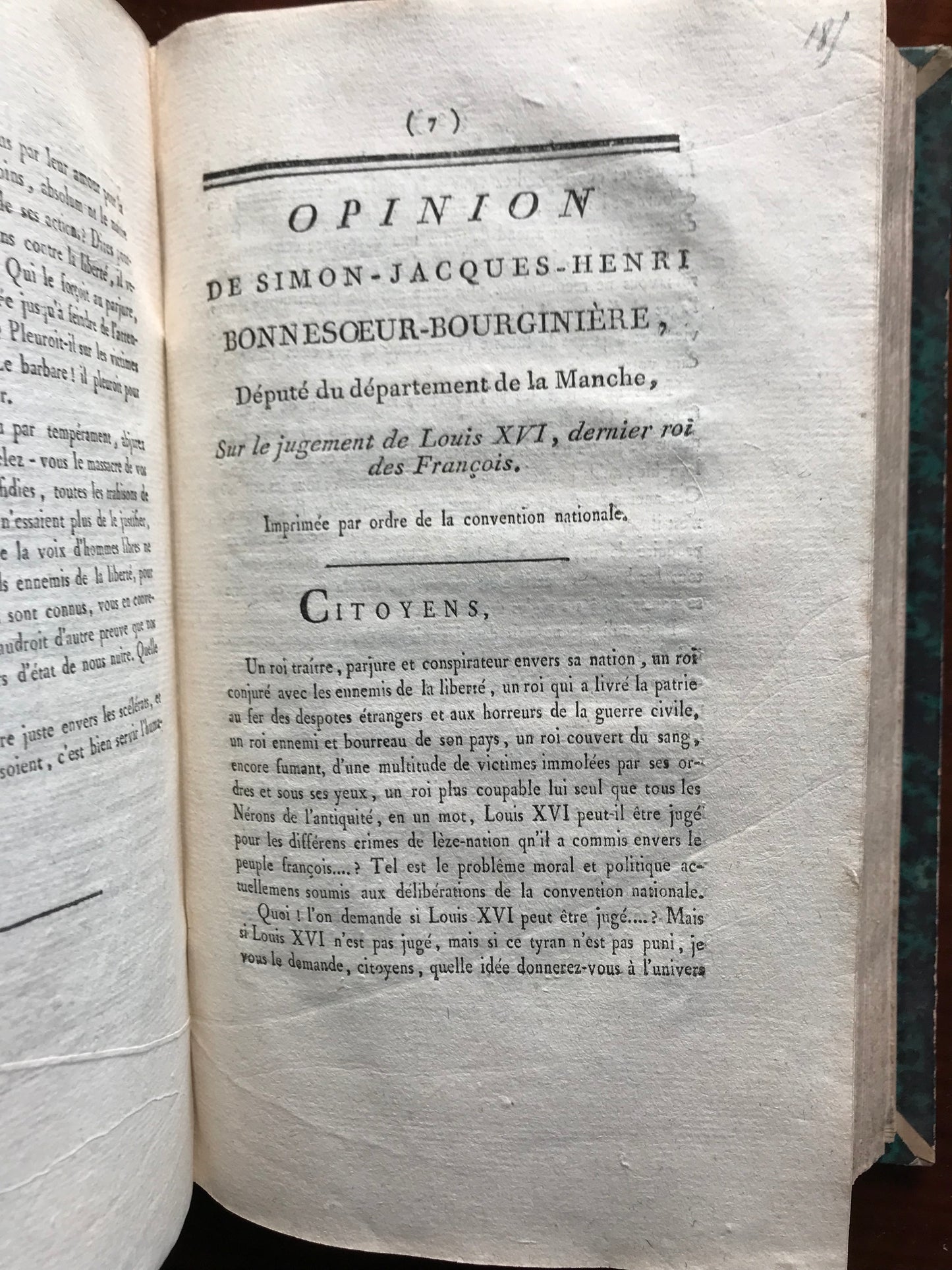Recueil de diverses pièces et documents sur la Révolution Française