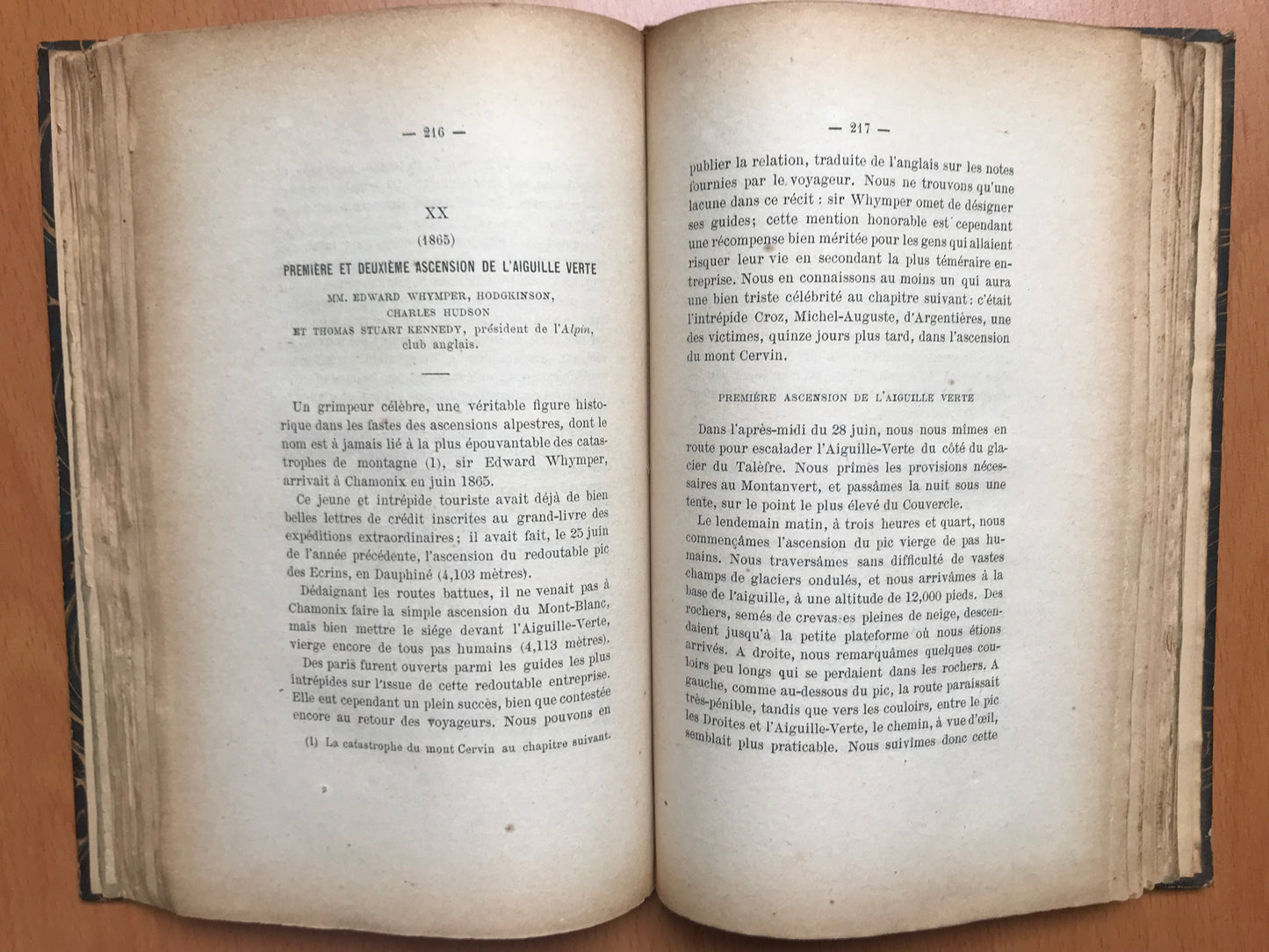 Les Fastes du Mont-Blanc - Ascensions célèbres et catastrophes depuis M. de Saussure jusqu'à nos jours - Stéphen D'Arve - Edition originale - 1876