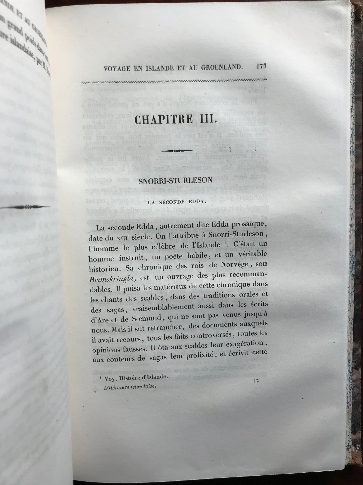 Littérature Islandaise - Voyage en Islande et au Groënland - Gaimard - 1843