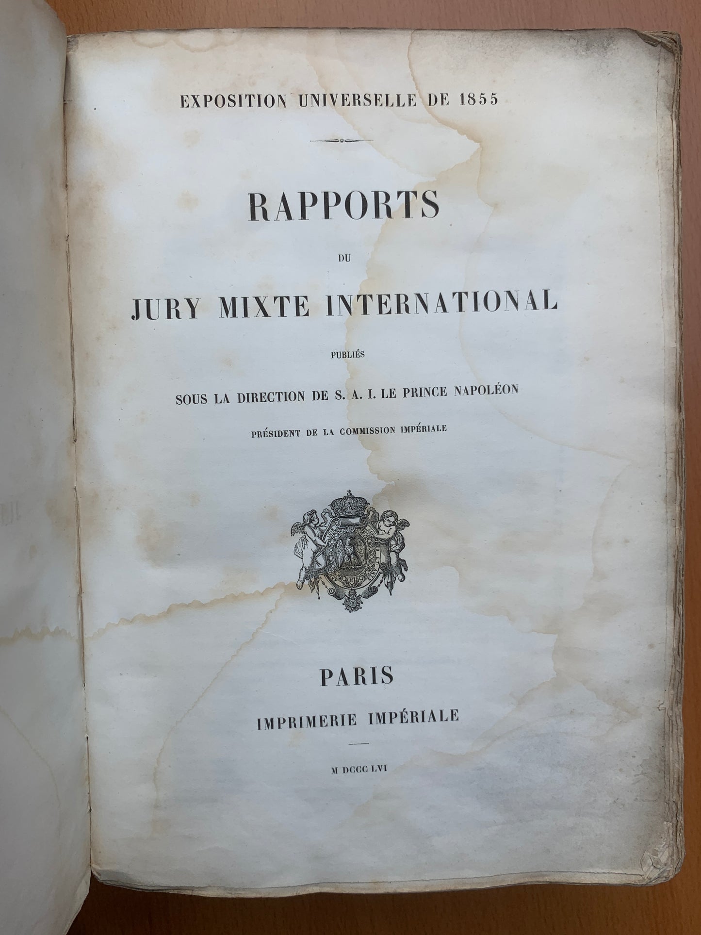 Exposition Universelle de 1855 - Rapports du jury mixte international - 1856