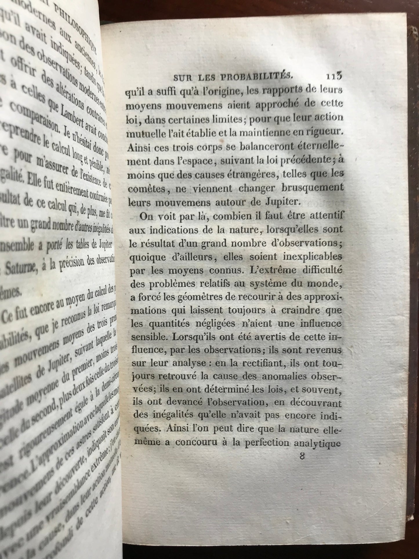 Essai philosophique sur les probabilités - Marquis de Laplace - 1819