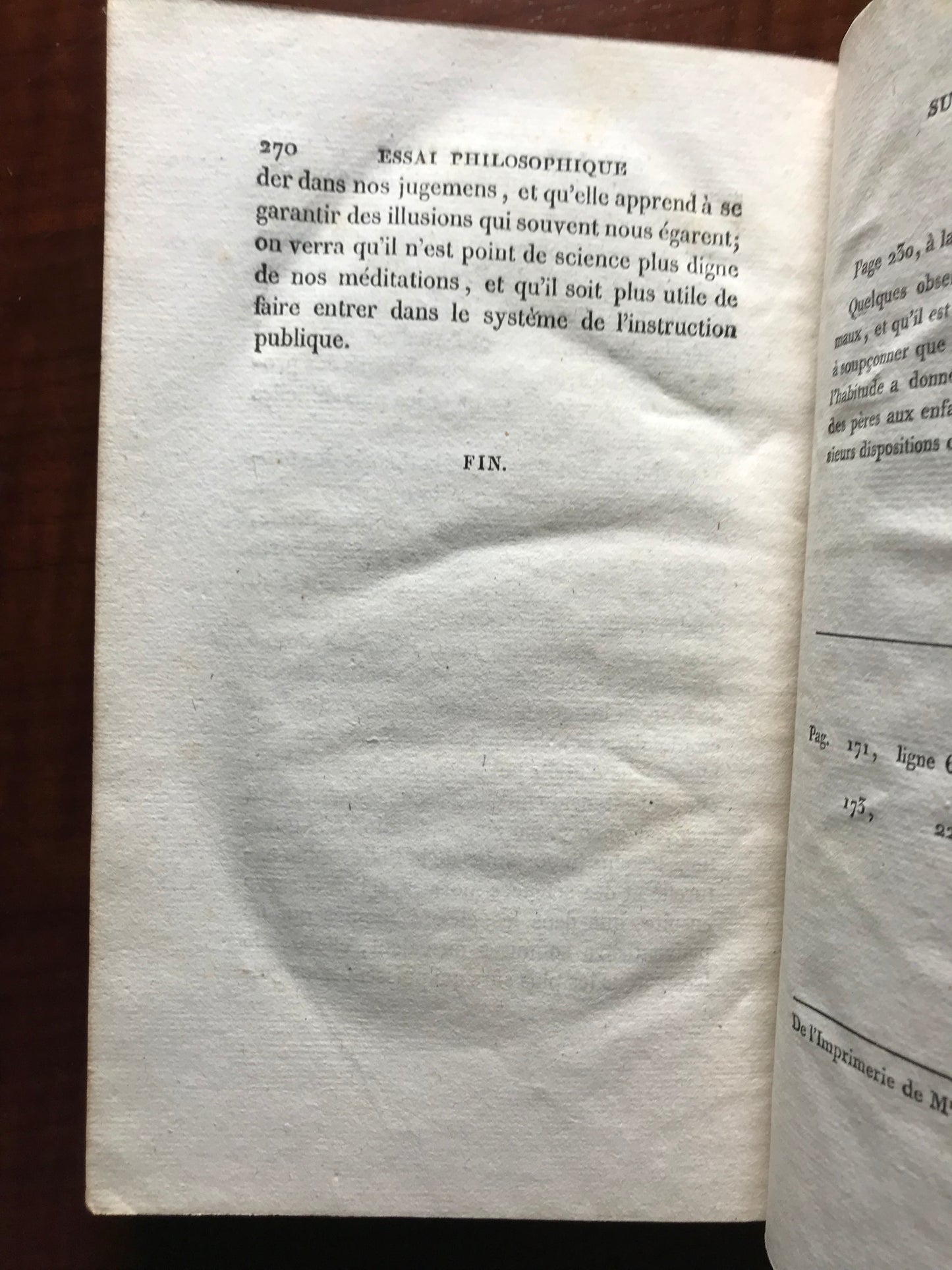 Essai philosophique sur les probabilités - Marquis de Laplace - 1819