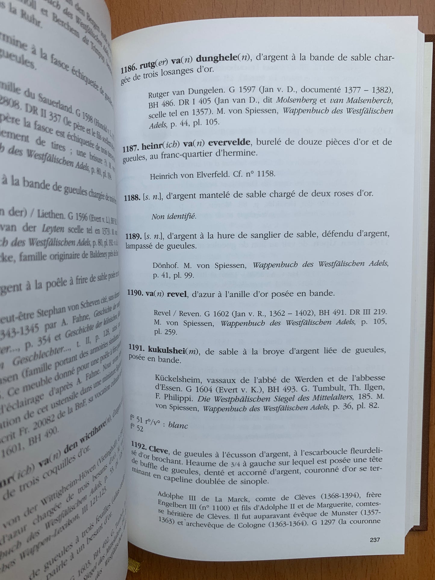 Armorial de Bellenville - Michel Pastoureau - Edition originale - 2004