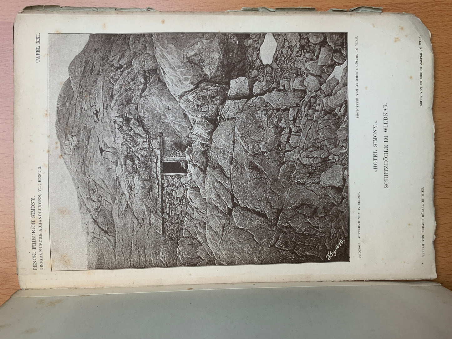 Friedrich Simony - Leben und Wirken eines Alpenforschers - Ein Beitrag zur Geschichte der Geographie on Österreich - Albrecht Penck - 1898