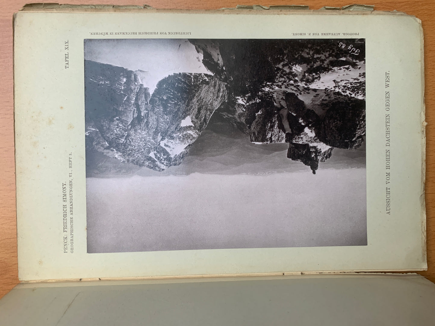 Friedrich Simony - Leben und Wirken eines Alpenforschers - Ein Beitrag zur Geschichte der Geographie on Österreich - Albrecht Penck - 1898