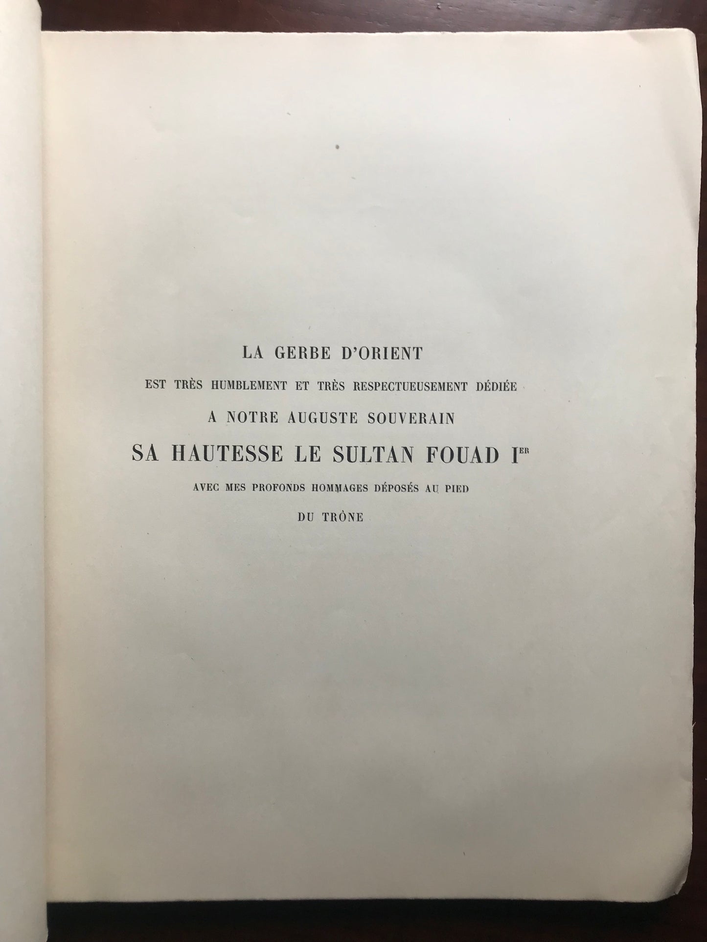 Gerbe d'Orient - Prince Haidar (Ali Chinasi Fazil) - Envoi autographe - EO 1921