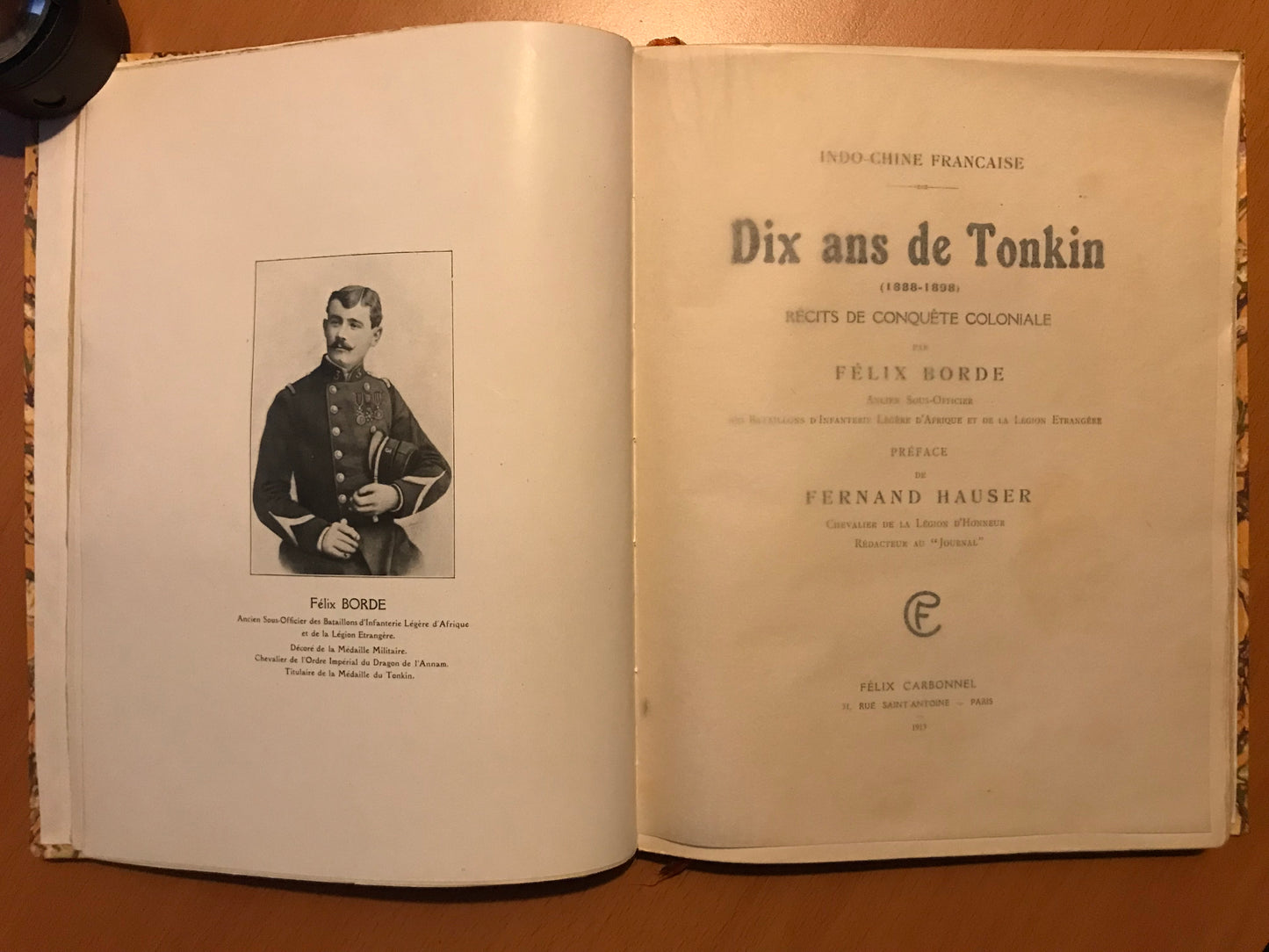 Dix Ans de Tonkin 1888-1898 - Récits de Conquête Coloniale - Félix Borde - 1913
