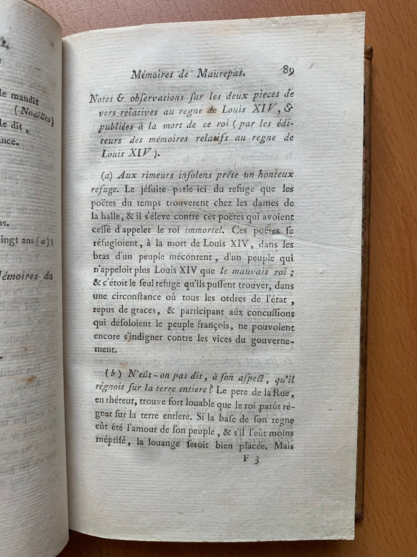 Mémoires du Comte de Maurepas - Edition originale - 1791