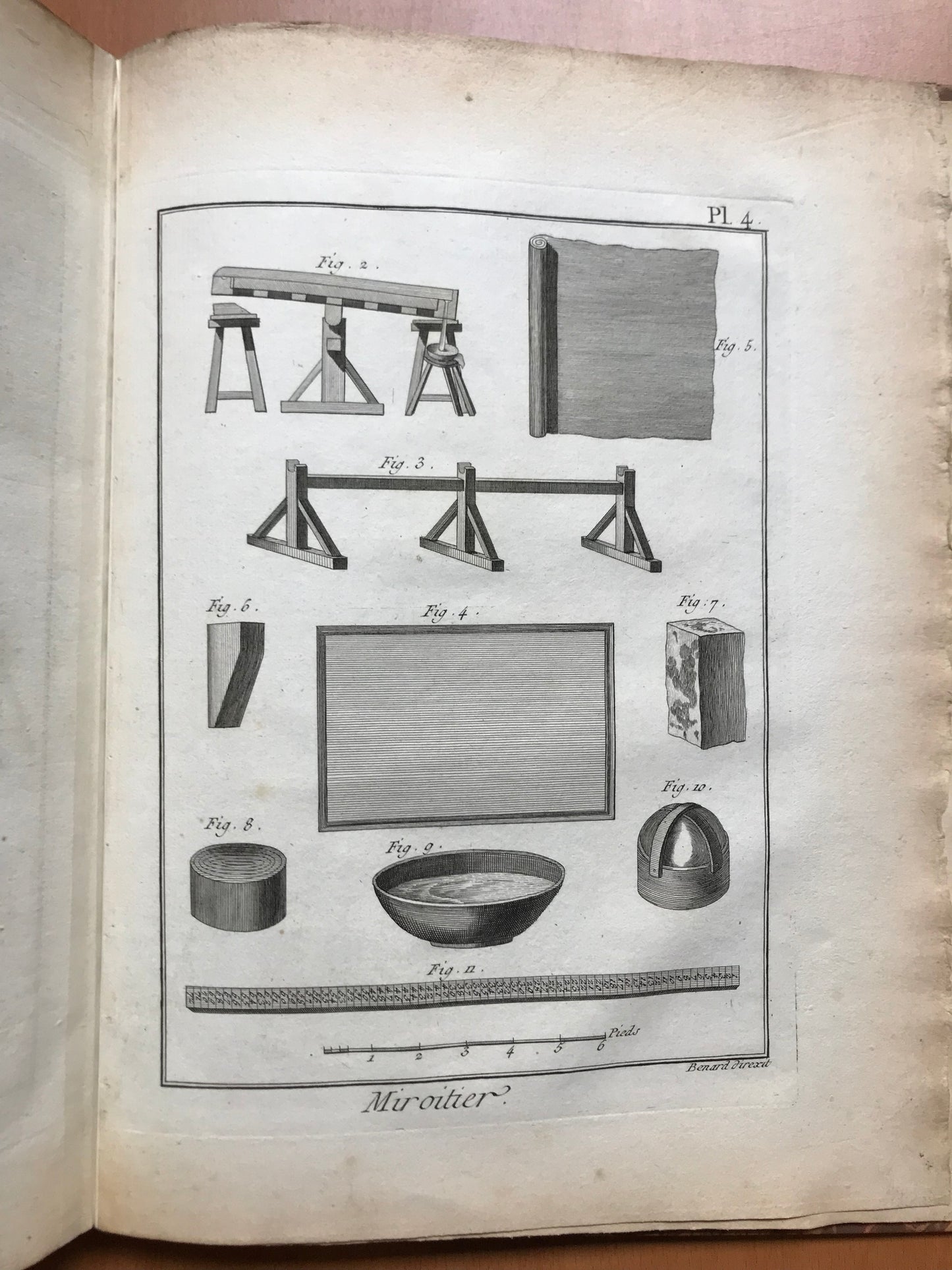 Encyclopédie Diderot & d'Alembert - Ensemble complet des planches sur la miroiterie et les glaces