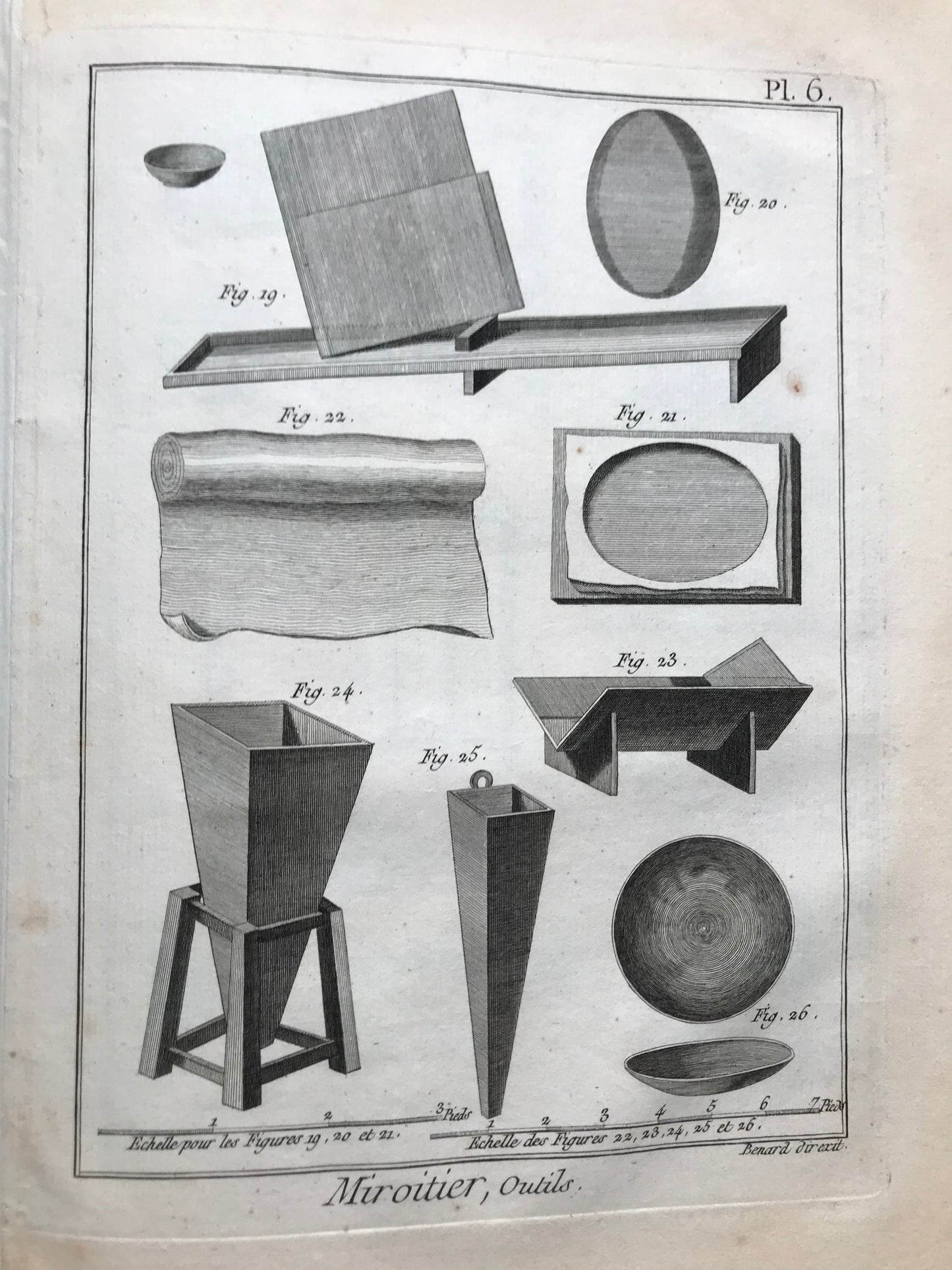 Encyclopédie Diderot & d'Alembert - Ensemble complet des planches sur la miroiterie et les glaces