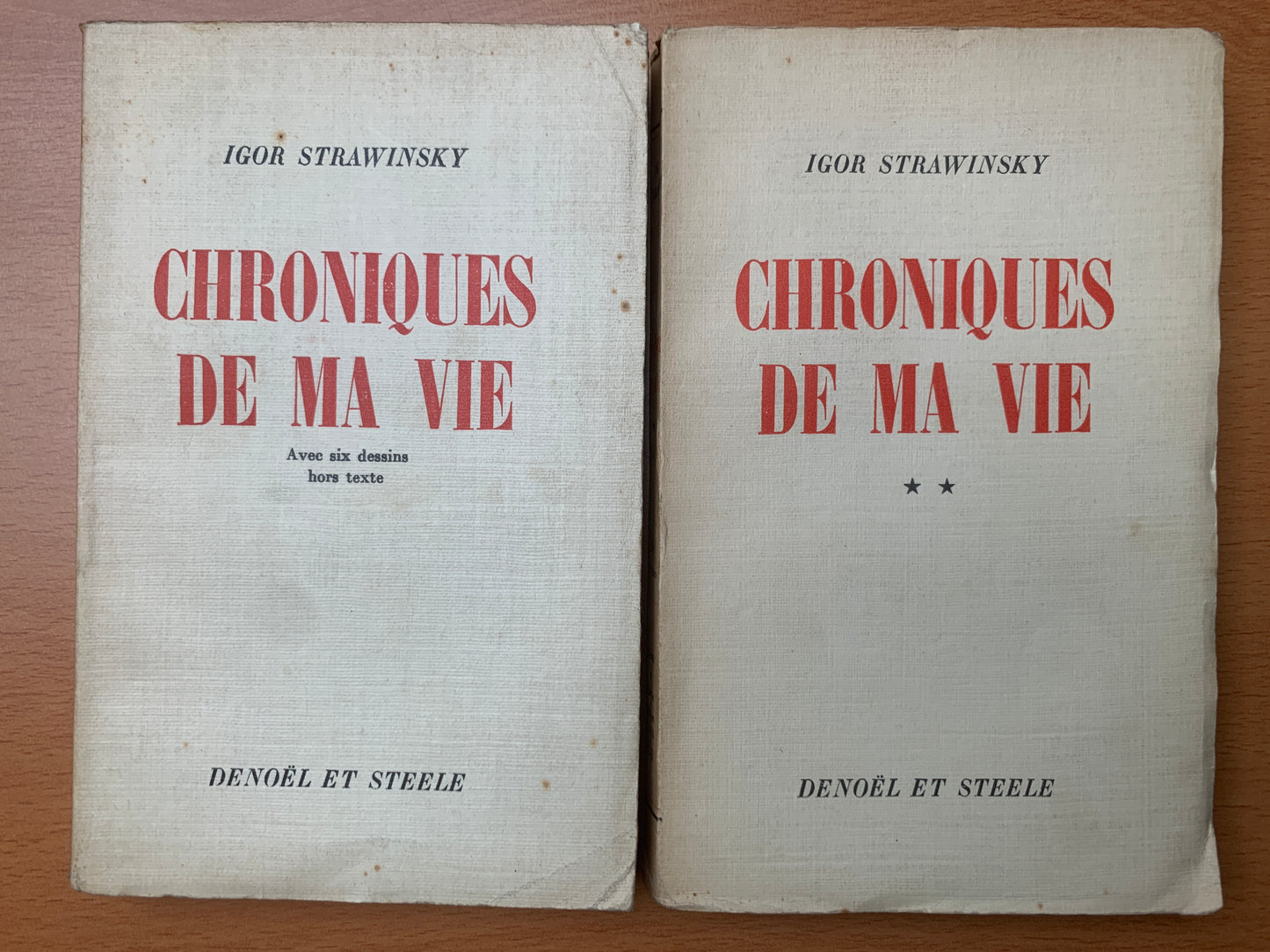Chroniques de ma vie - Igor Strawinsky - 1935