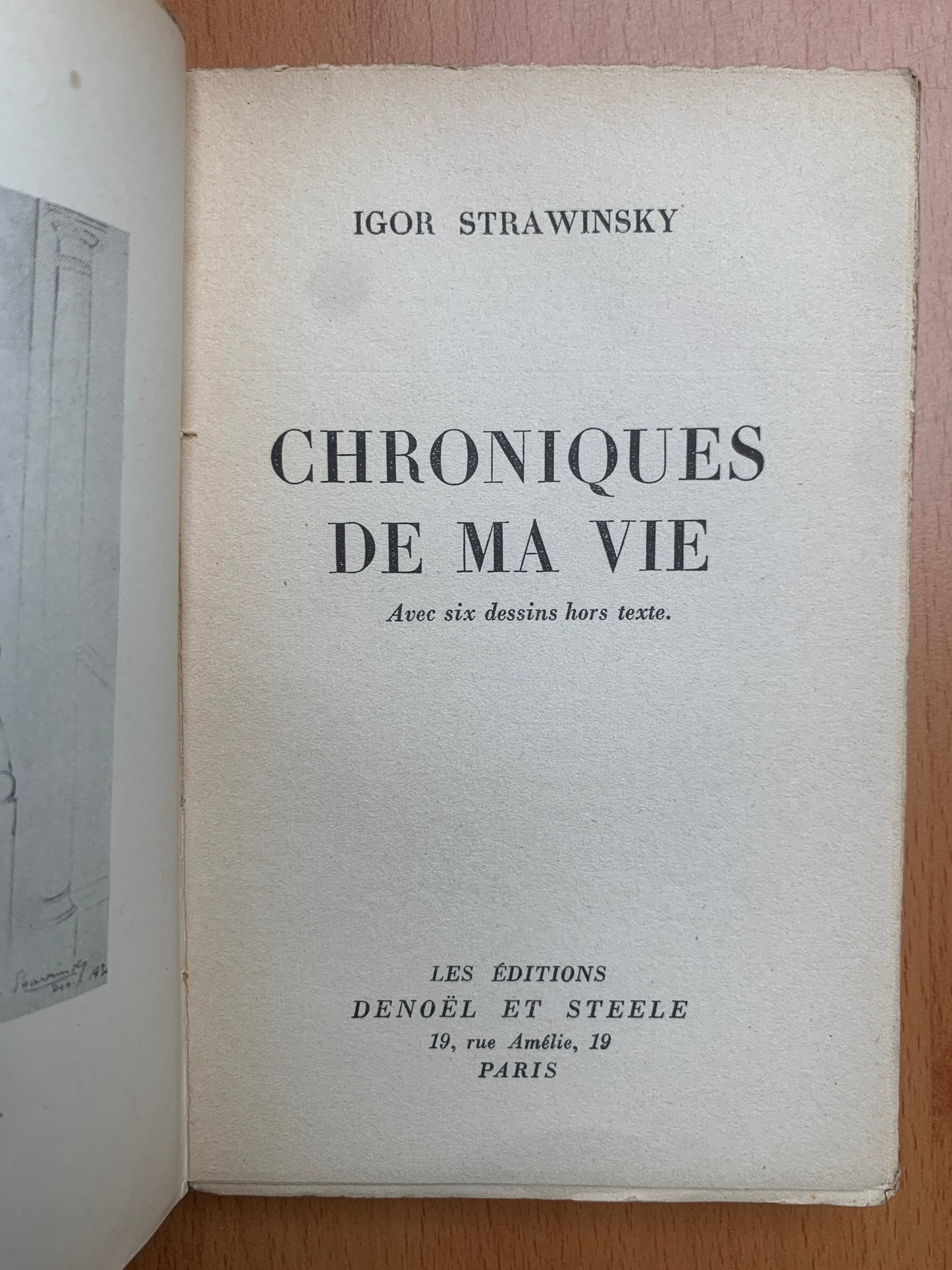 Chroniques de ma vie - Igor Strawinsky - 1935