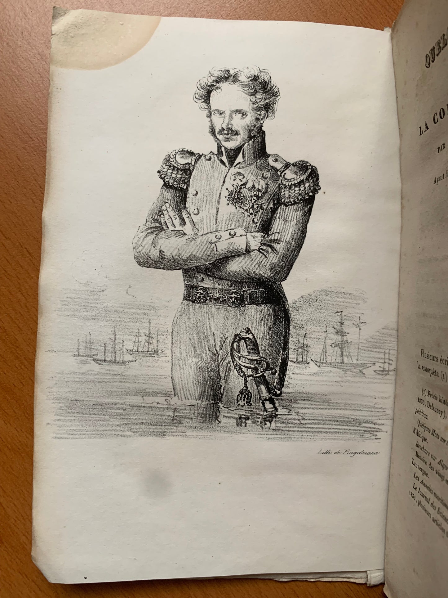 Réflexions sur la colonisation du territoire d'Alger - Lieutenant Colonel Préaux - Envoi autographe - 1832