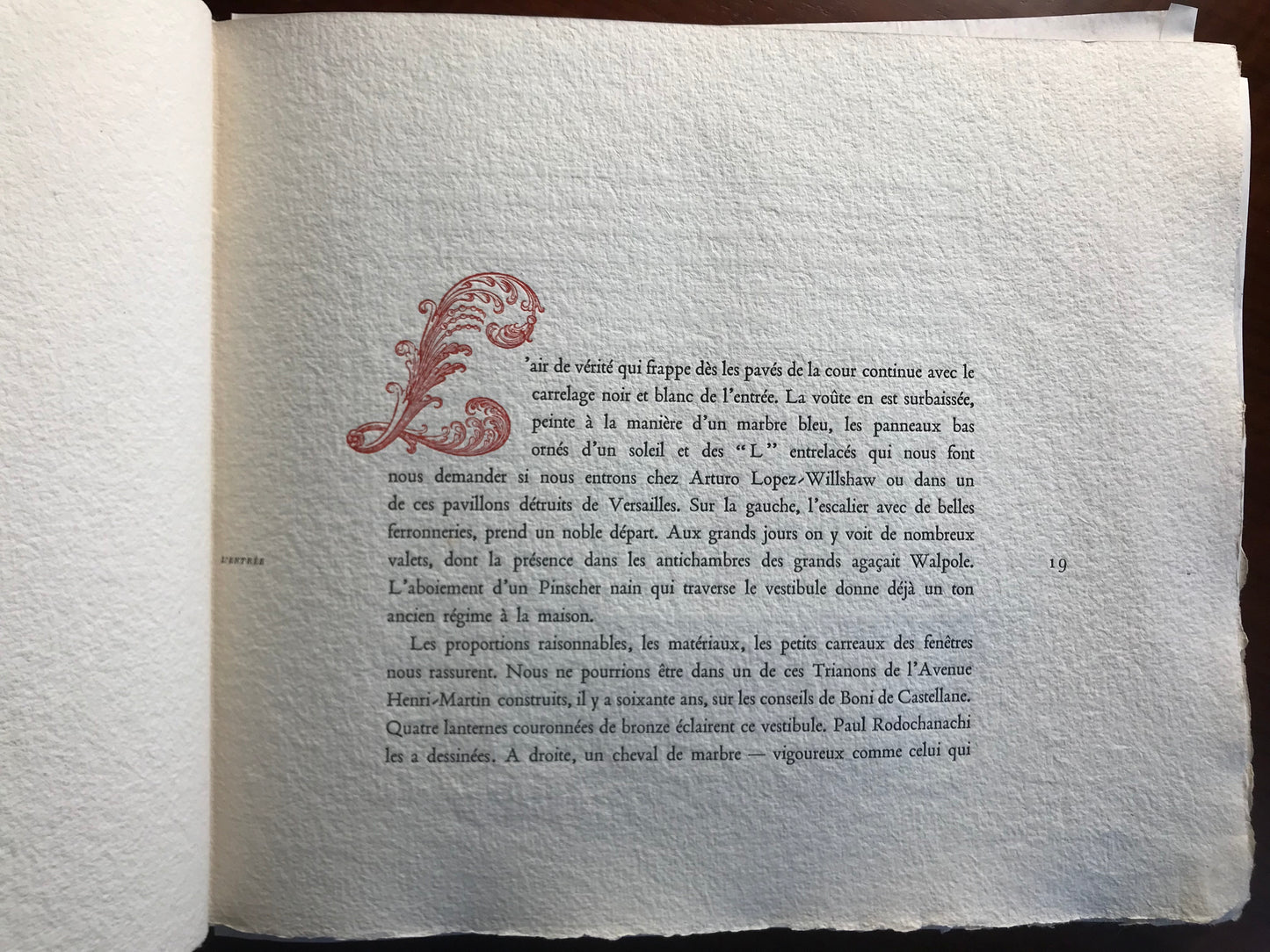 14 rue du Centre - Neuilly sur Seine - Hôtel Arturo-Lopez - Philippe Jullian - Original charcoals by Jean Vincent - 1961