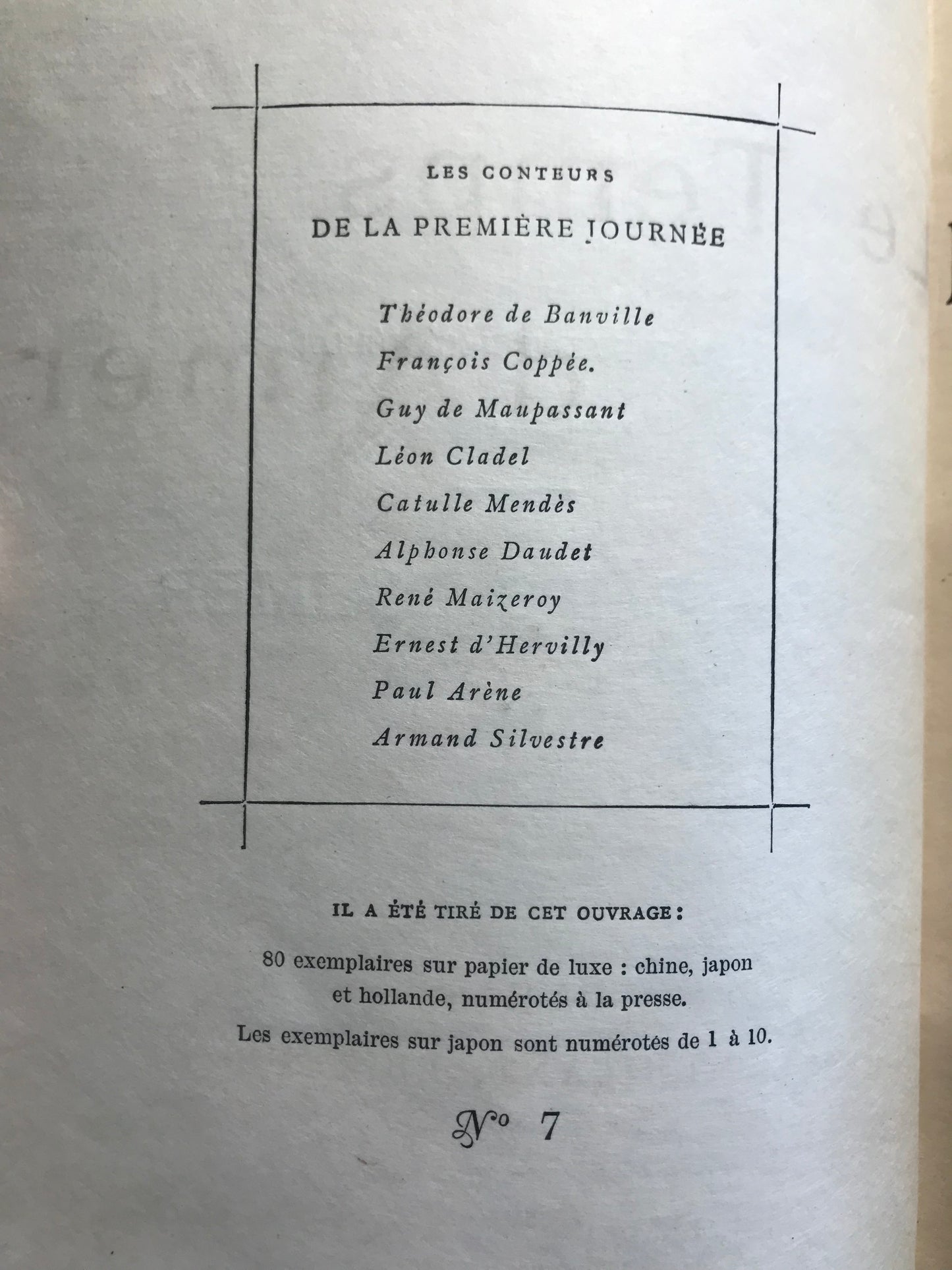 Le nouveau Décaméron - Mérican - Exemplaire sur Japon - 1896