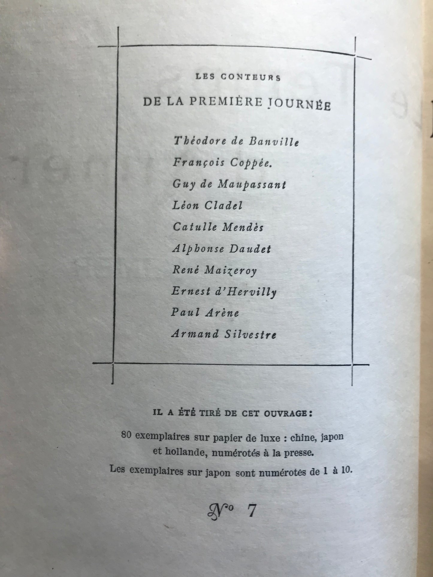 Le nouveau Décaméron - Mérican - Exemplaire sur Japon - 1896