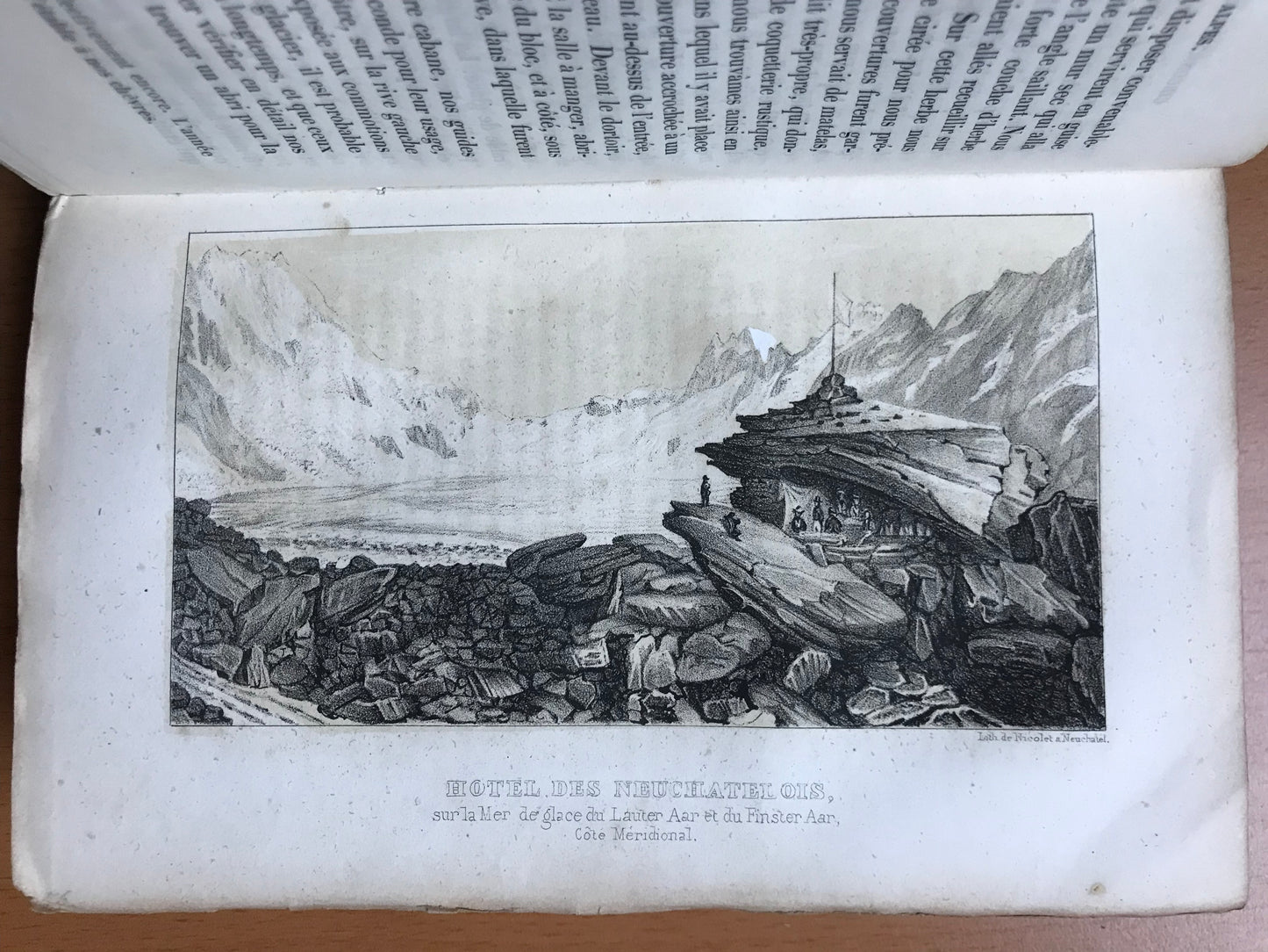 Excursions et séjours dans les glaciers et les hautes régions des Alpes de M. Agassiz et de ses compagnons de voyage - Edouard Desor - Edition originale - 1844