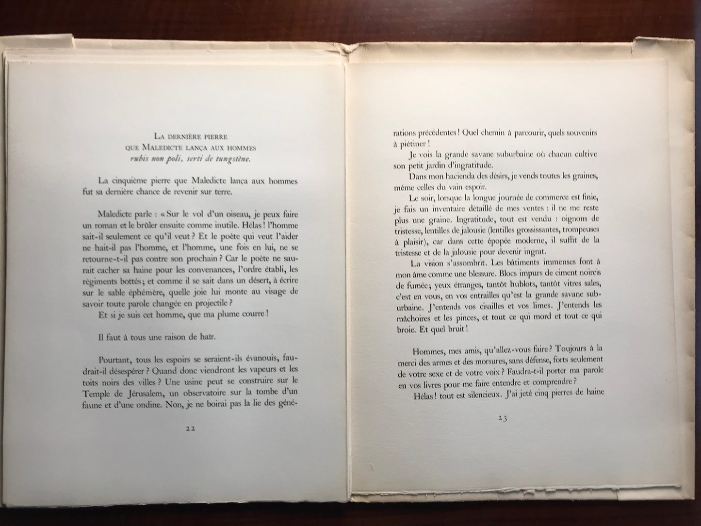 Maledicte - Pierre Vella - Crayon de Jean Cocteau - Lithographies de Jean Pons - EO - 1958