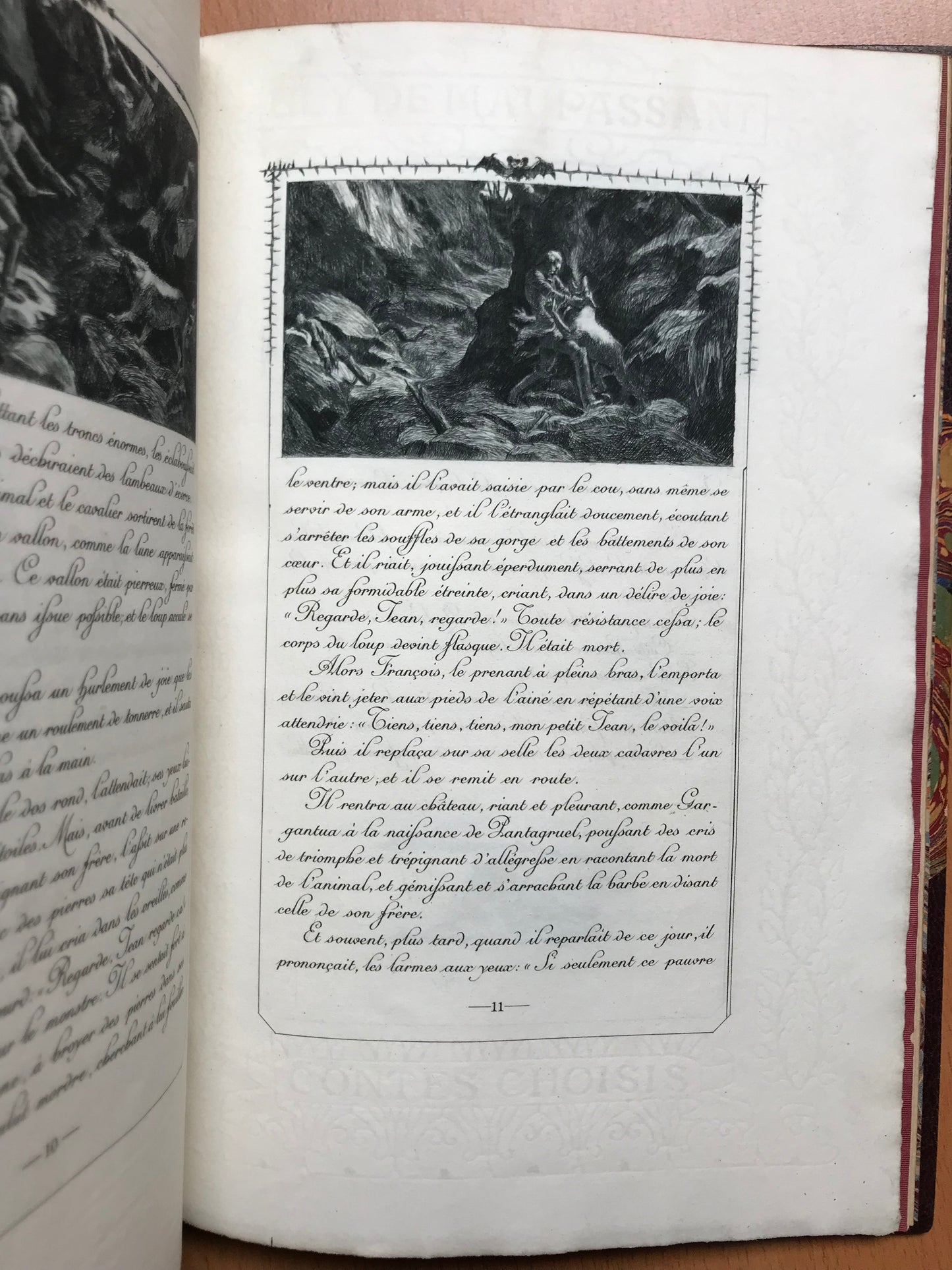 Le Loup - Histoire de chasse - Guy de Maupassant - Contes choisis publiés par les Bibliophiles Contemporains - 1891