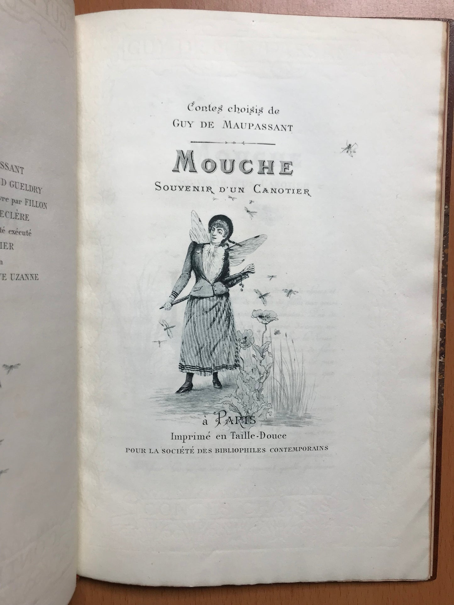Mouche - Contes choisis - Guy de Maupassant - Bibliophiles contemporains - 1892