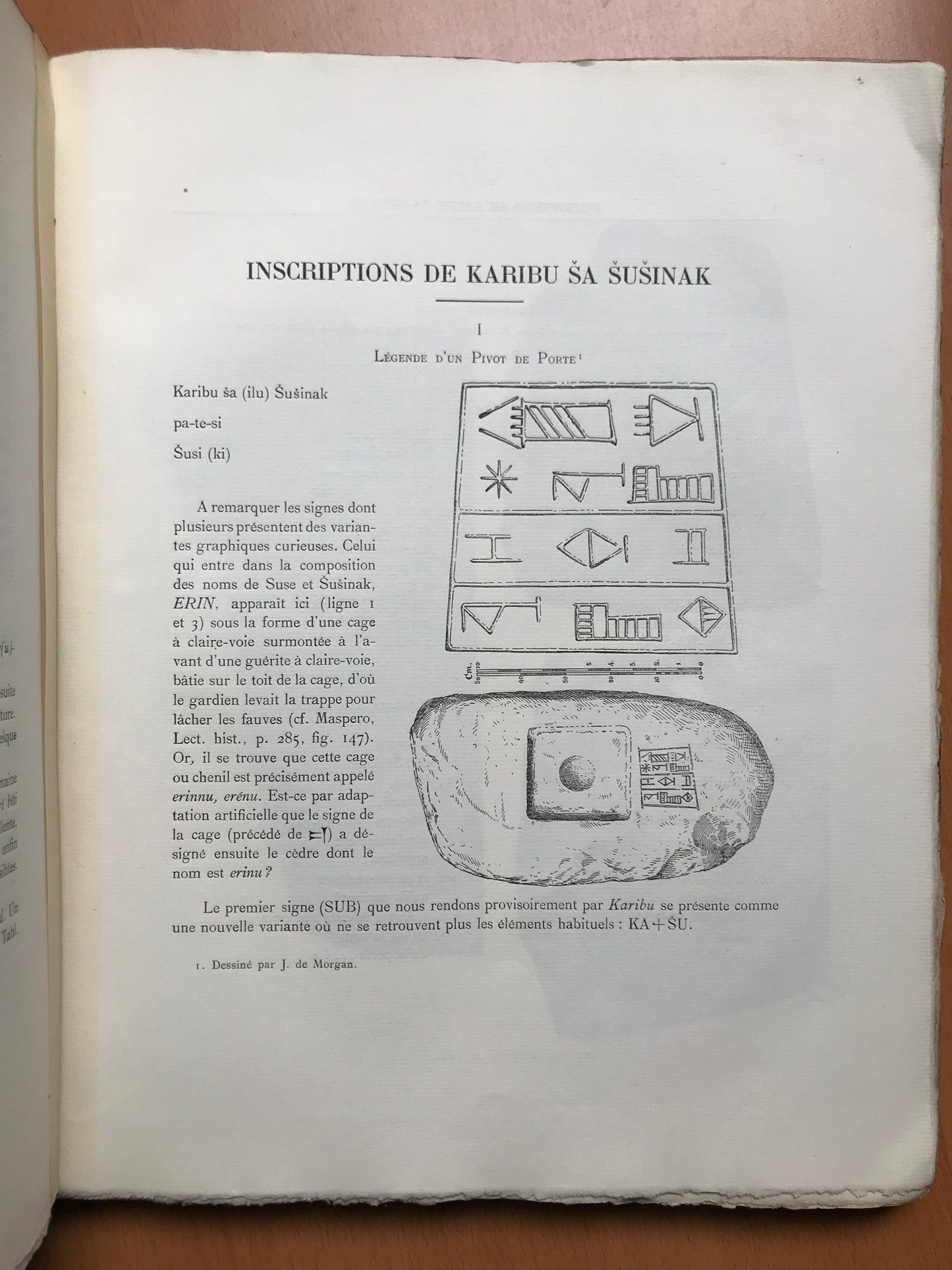Textes élamites-sémitiques - Délégation en Perse - Morgan - 1905