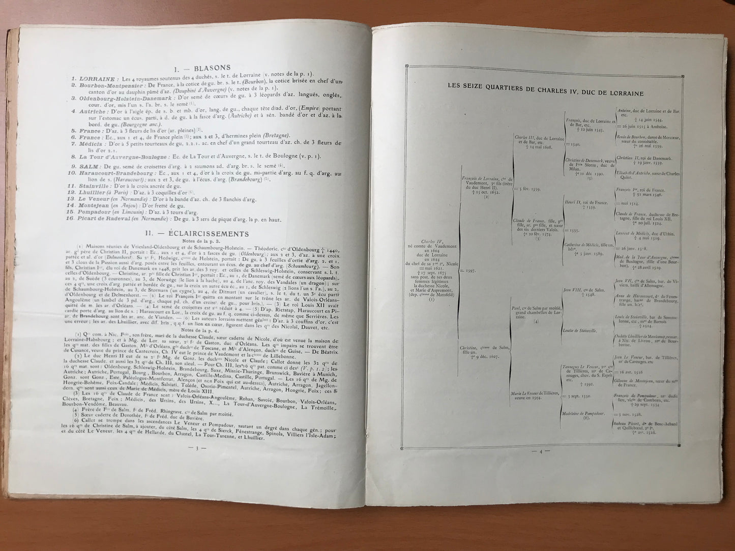 Quartiers Lorrains - Généalogie du Duché de Lorraine - Saint Hillier - 1932