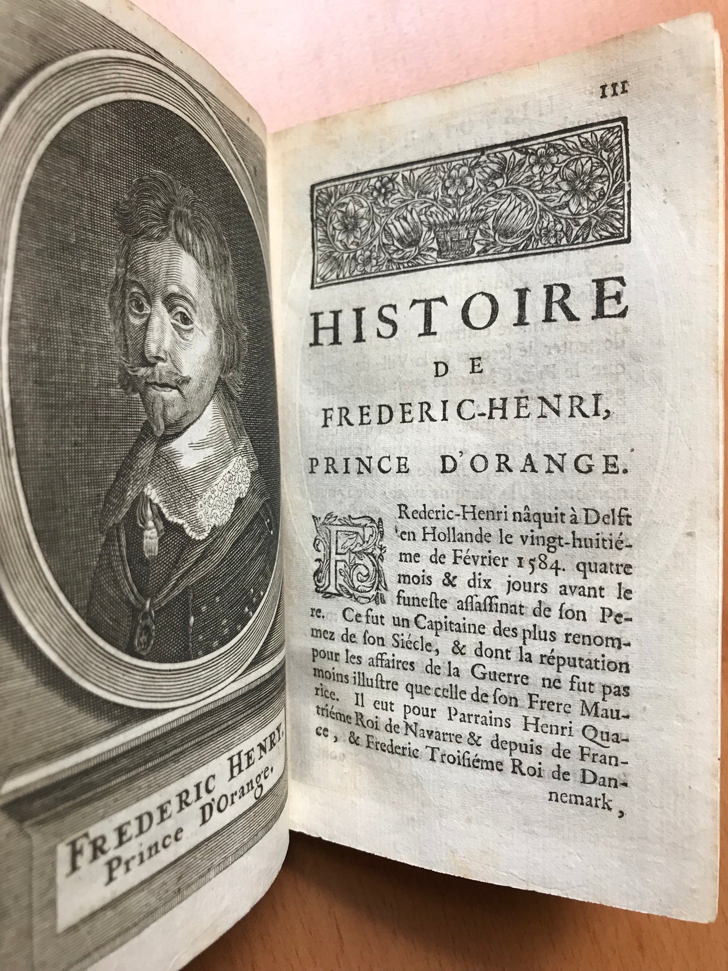 Histoire des Princes d'Orange de la Maison de Nassau - Adrien Baillet - 1693