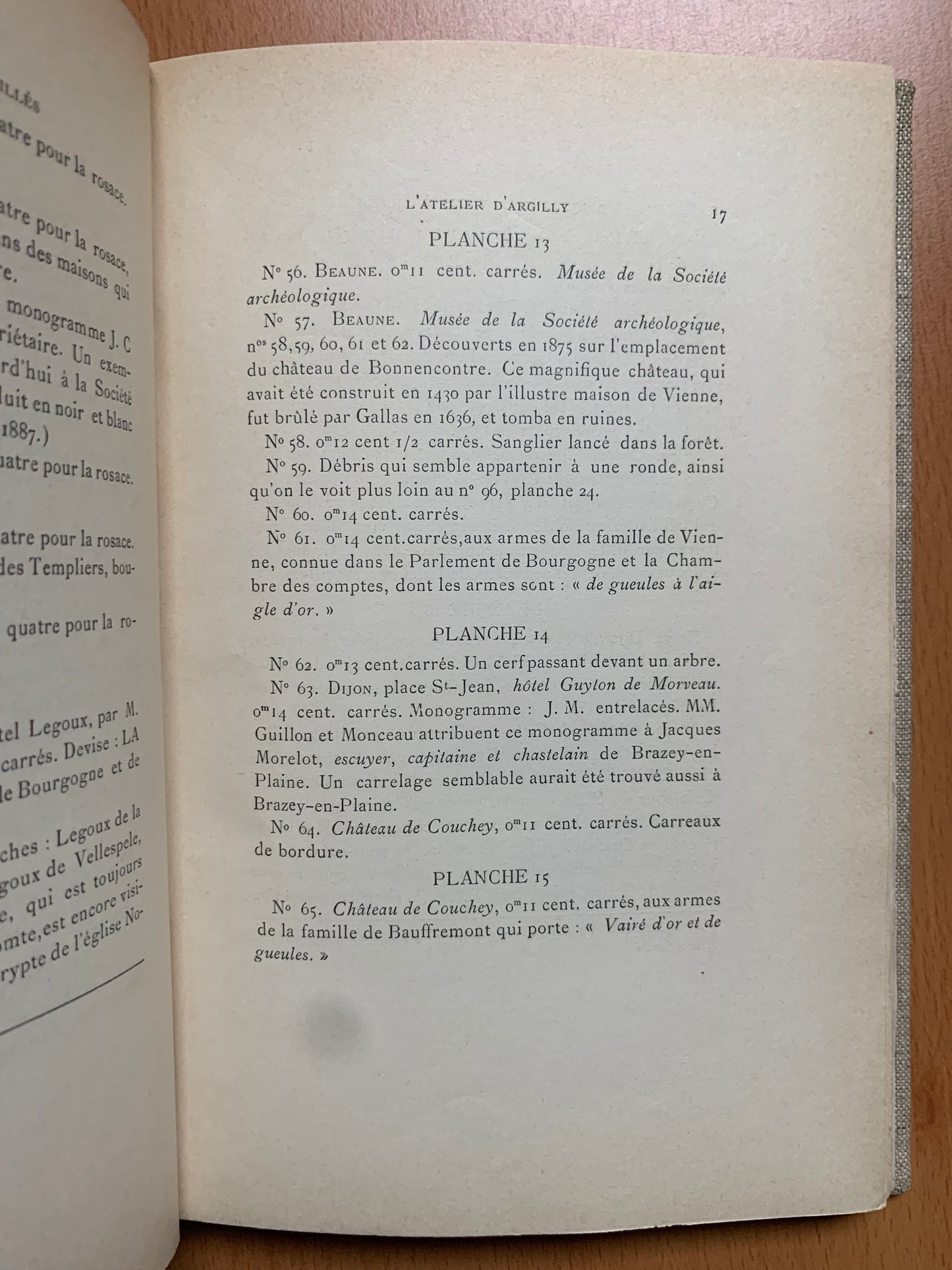 Briques & Pavages émaillés - L'atelier d'Argilly sous les Ducs de Bourgogne - E. Bergeret - 1900