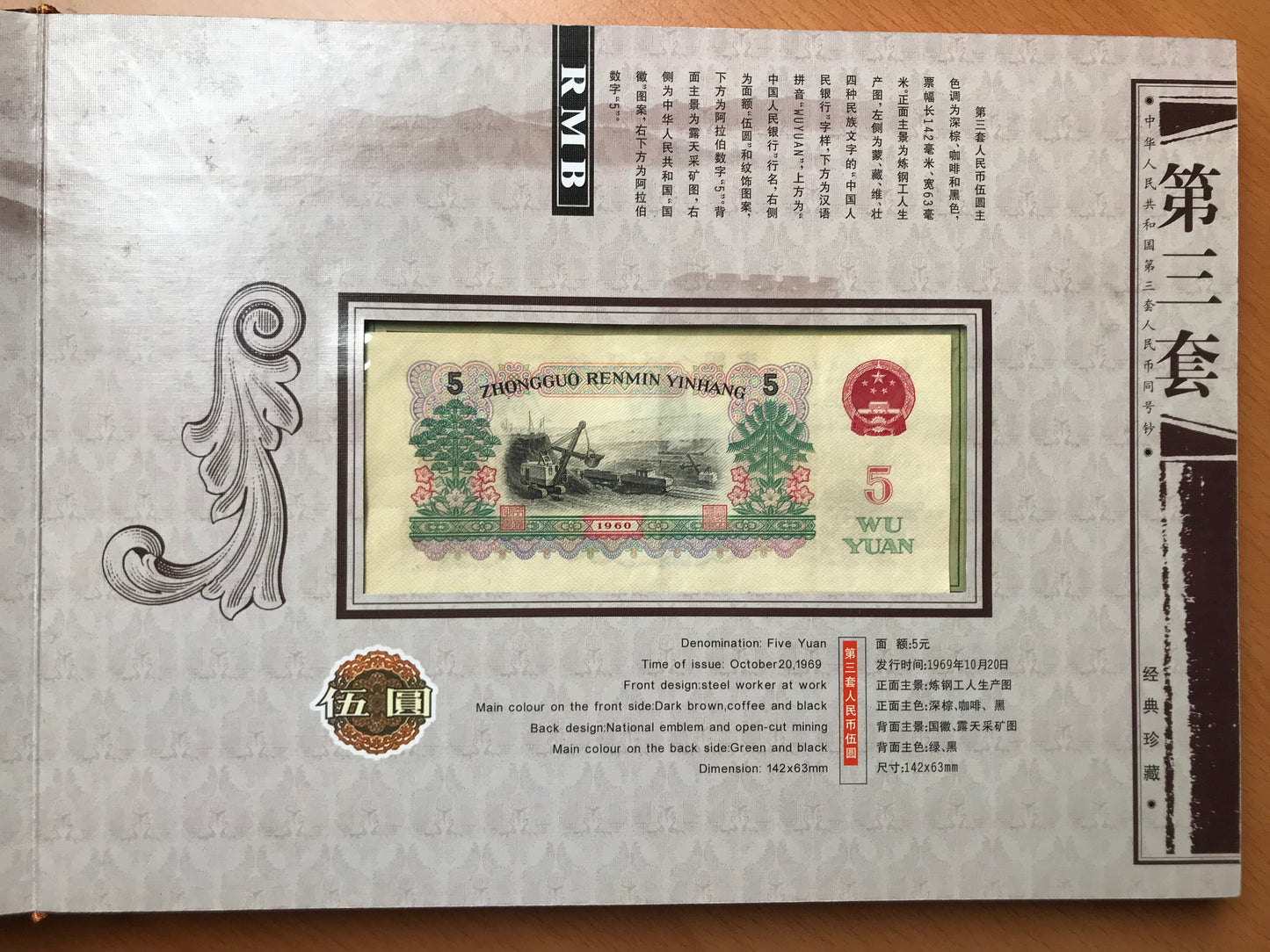 Disan Tao Renminbi Banknotes - Tong Hao Chao Zheng Cang - Limited Edition