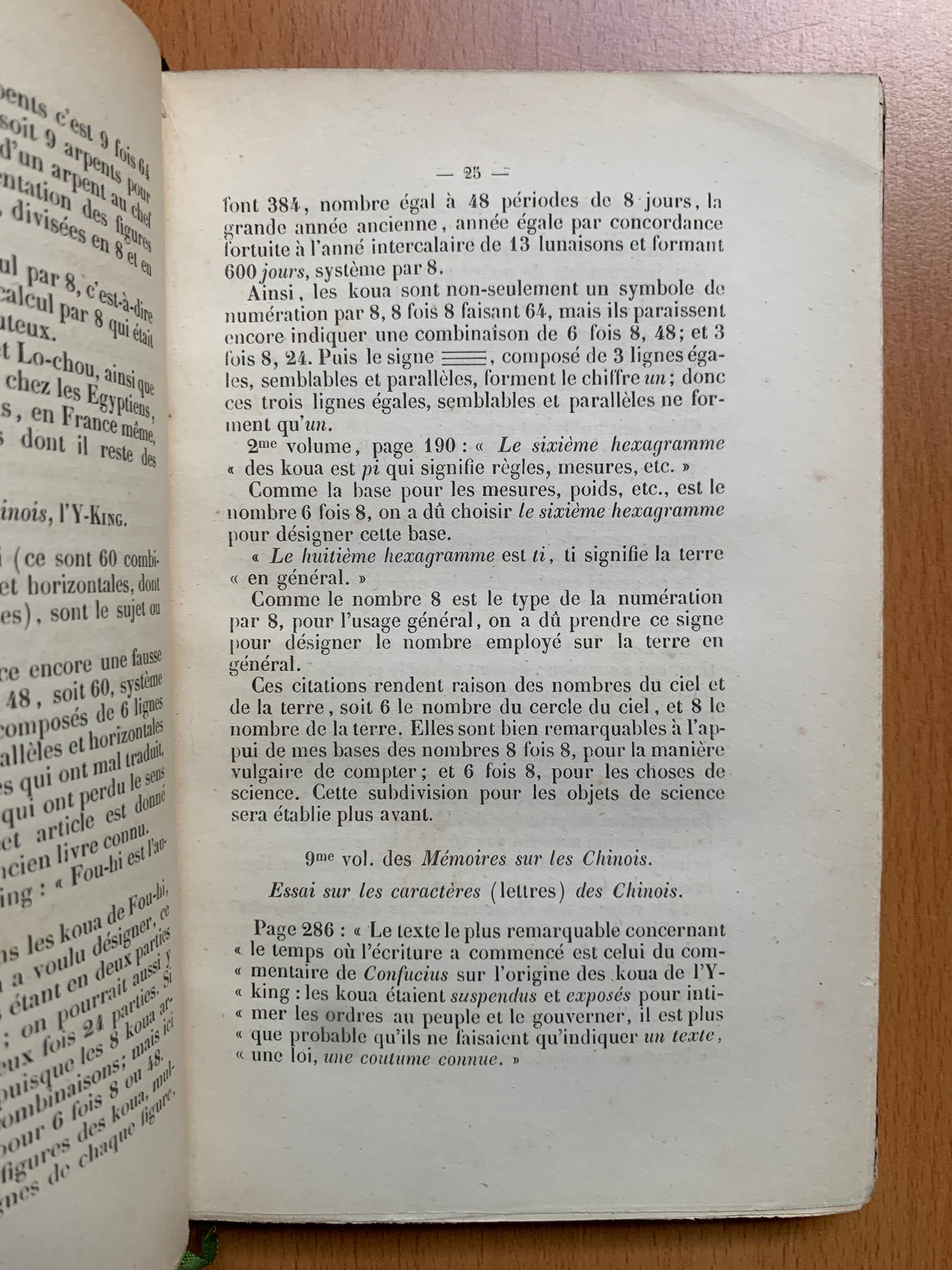 Numération par Huit Anciennement en usage par toute la Terre Prouvée par les Koua des chinois Par la Bible, par les livres d'Hésiode, d'Homère, d'Hérodote, etc. - Aimé Mariage - Envoi autographe - Edition originale - 1857