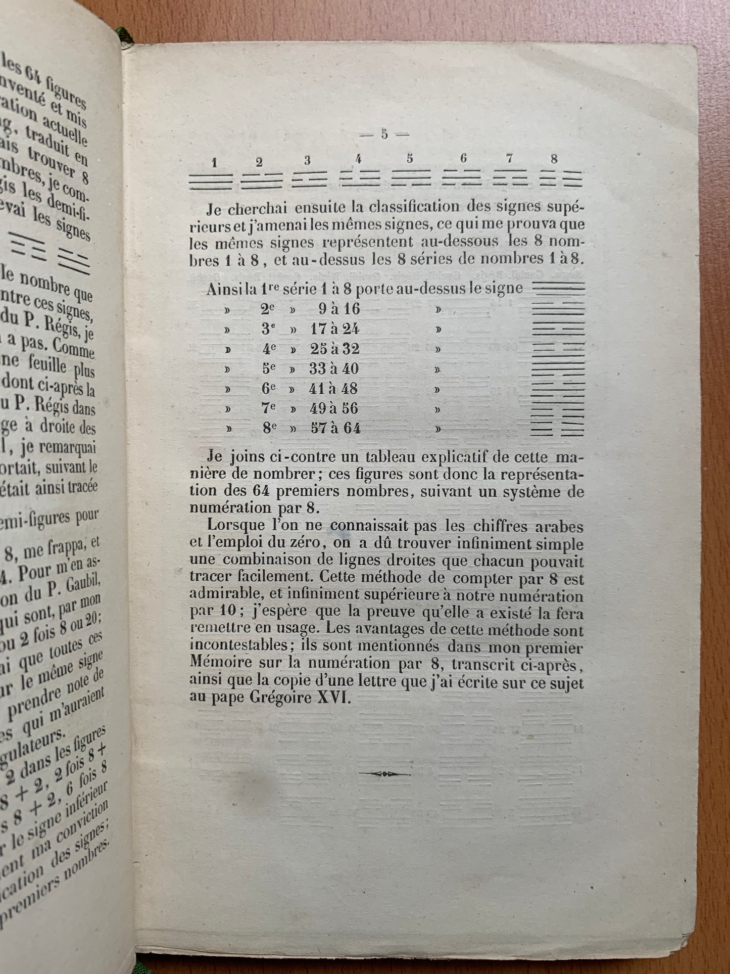 Numération par Huit Anciennement en usage par toute la Terre Prouvée par les Koua des chinois Par la Bible, par les livres d'Hésiode, d'Homère, d'Hérodote, etc. - Aimé Mariage - Envoi autographe - Edition originale - 1857