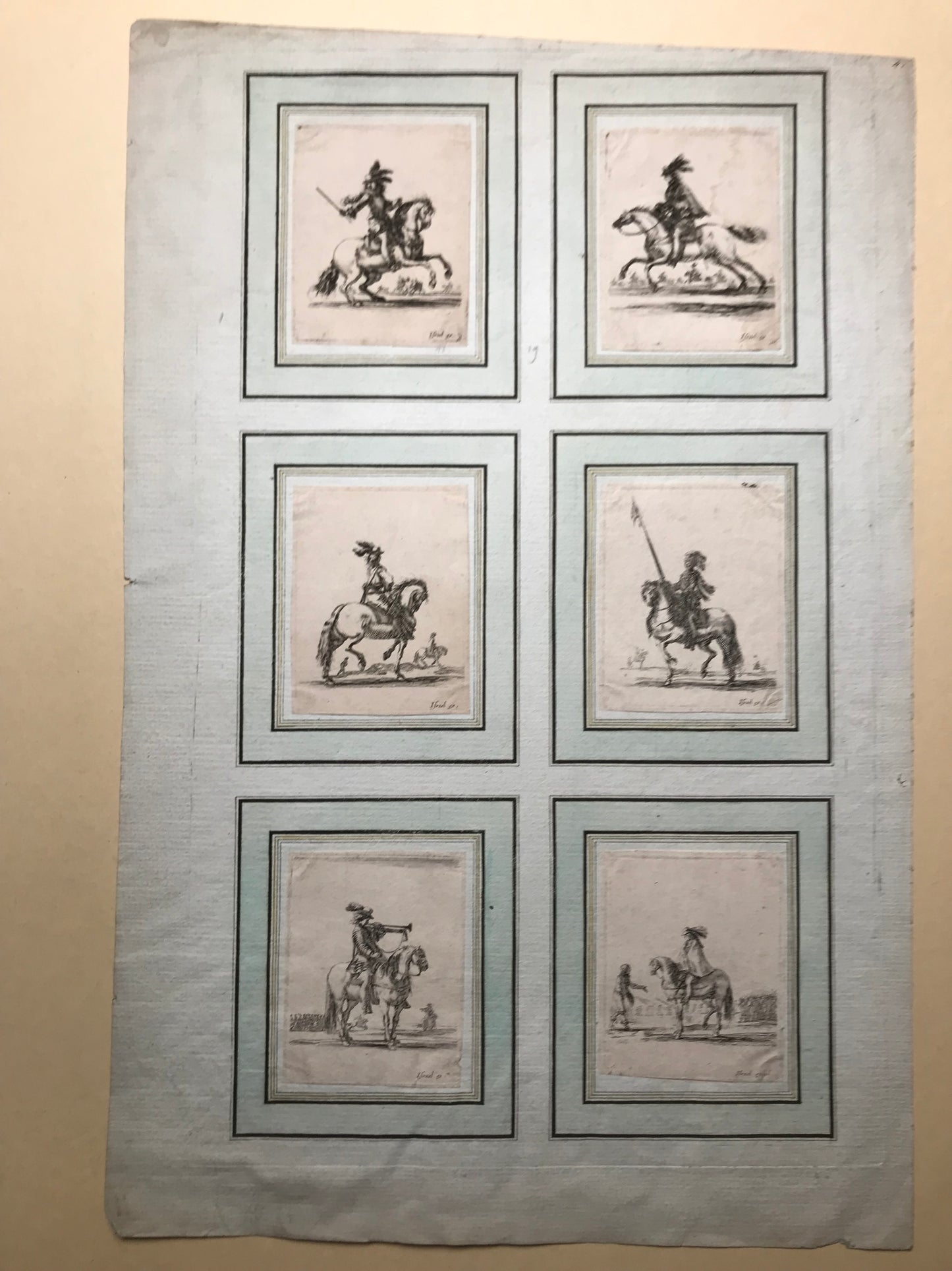 Diverses exercices de Cavalerie - Stefano Della Bella - 1645