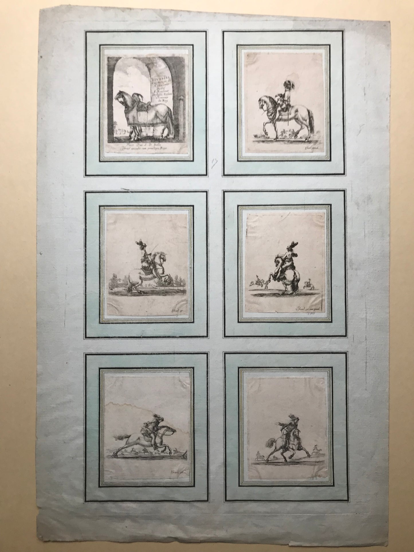 Diverses exercices de Cavalerie - Stefano Della Bella - 1645