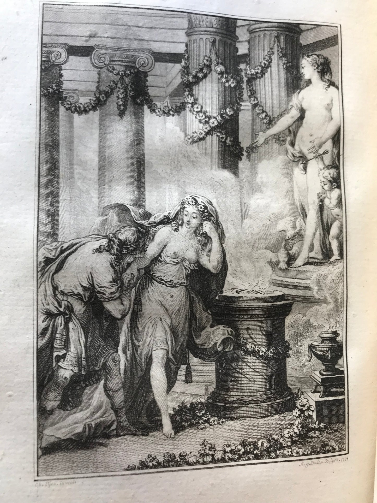 Anacréon, Sapho, Bion et Moschus - Traduction nouvelle en prose, suivie de la Veillée des fêtes de Vénus et d'un choix de pièces de différens auteurs par Moutonnet de Clairfons - 1780
