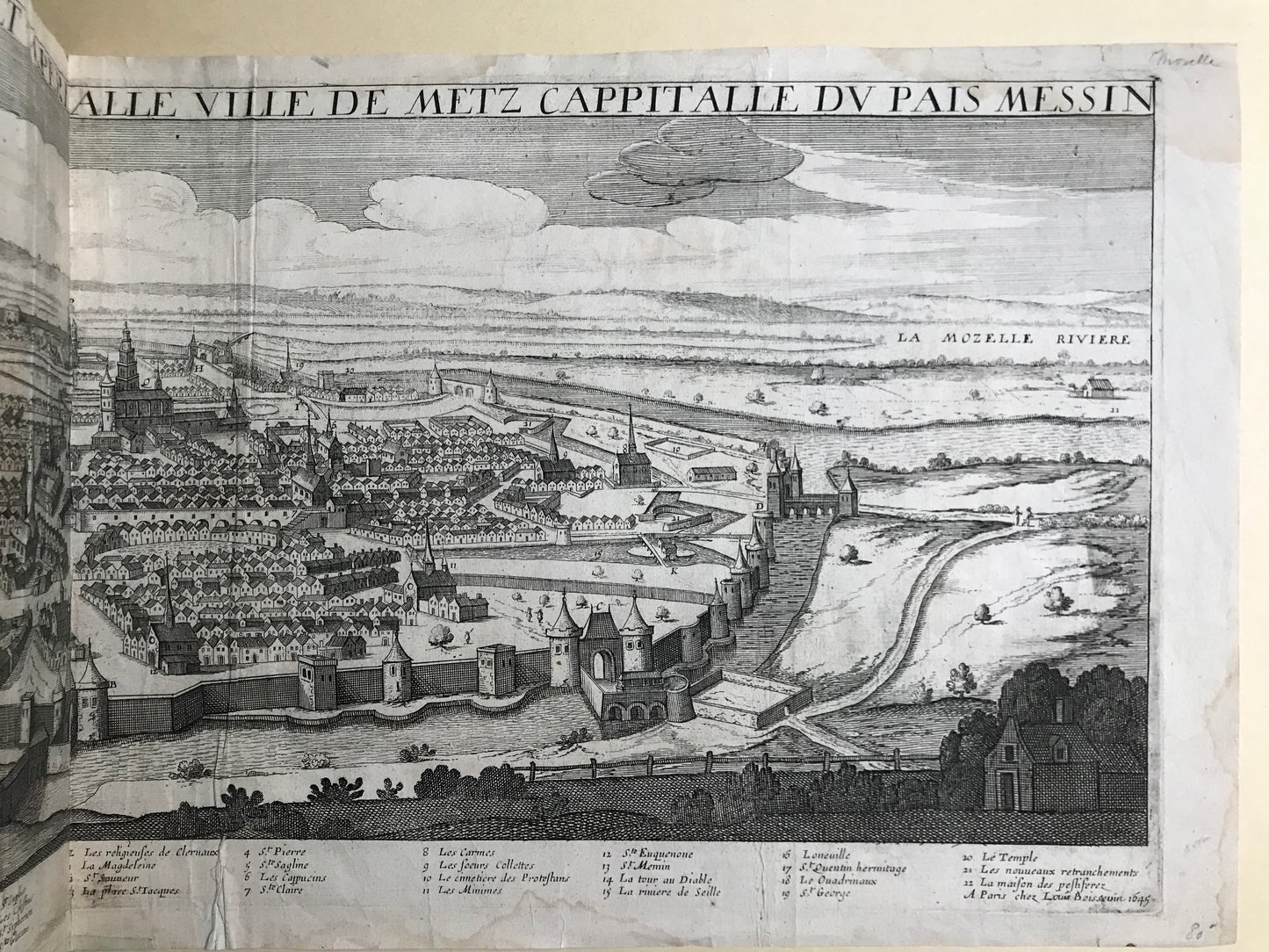 Pourtrait de l'ancienne Royalle et Impérialle ville de Metz cappitale du Pais Messin - Louis Boissevin - 1645