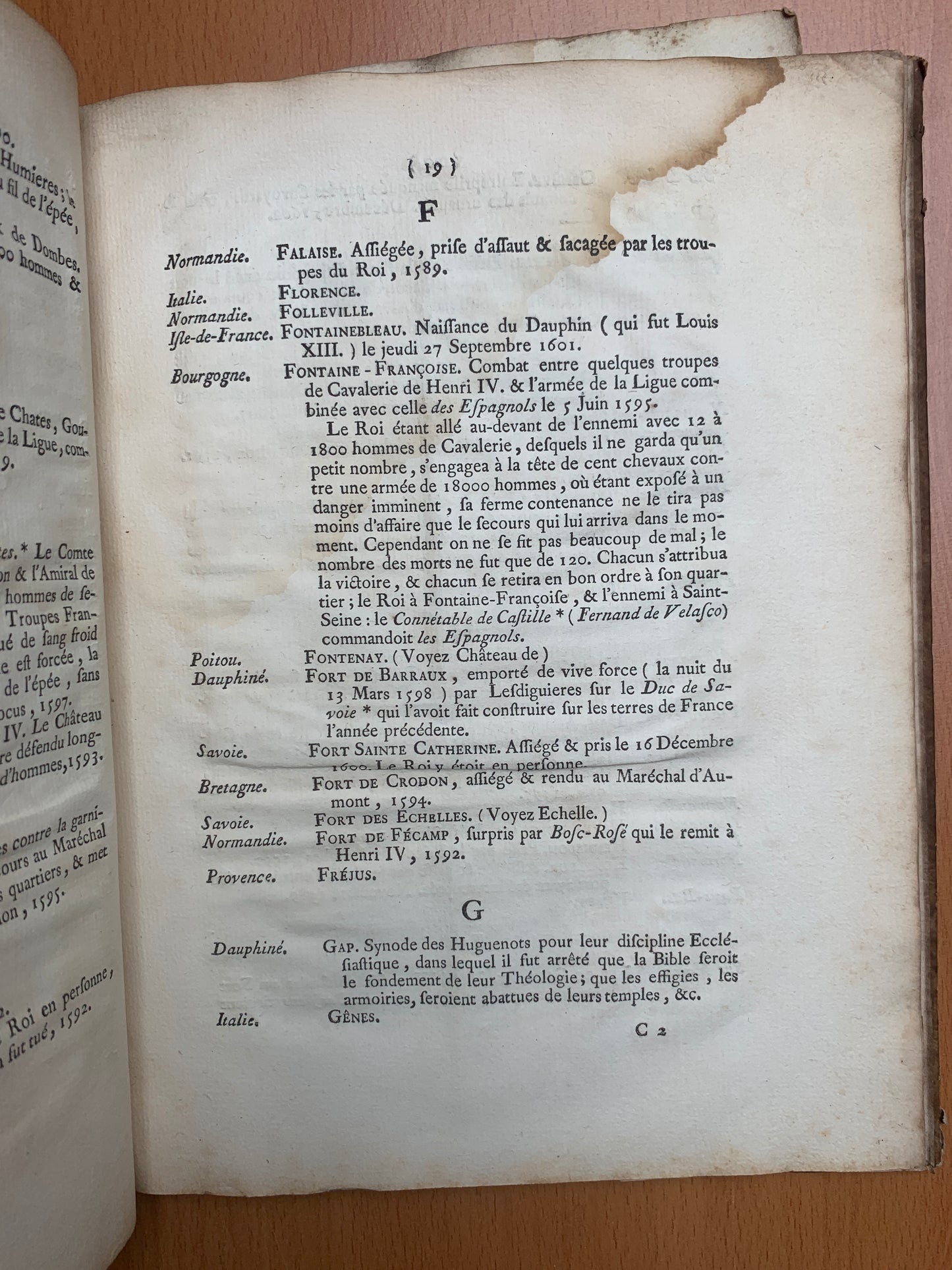 Atlas historique, chronologique et géographique du Règne de Henri IV, depuis 1589 jusqu'en 1610 - 1783